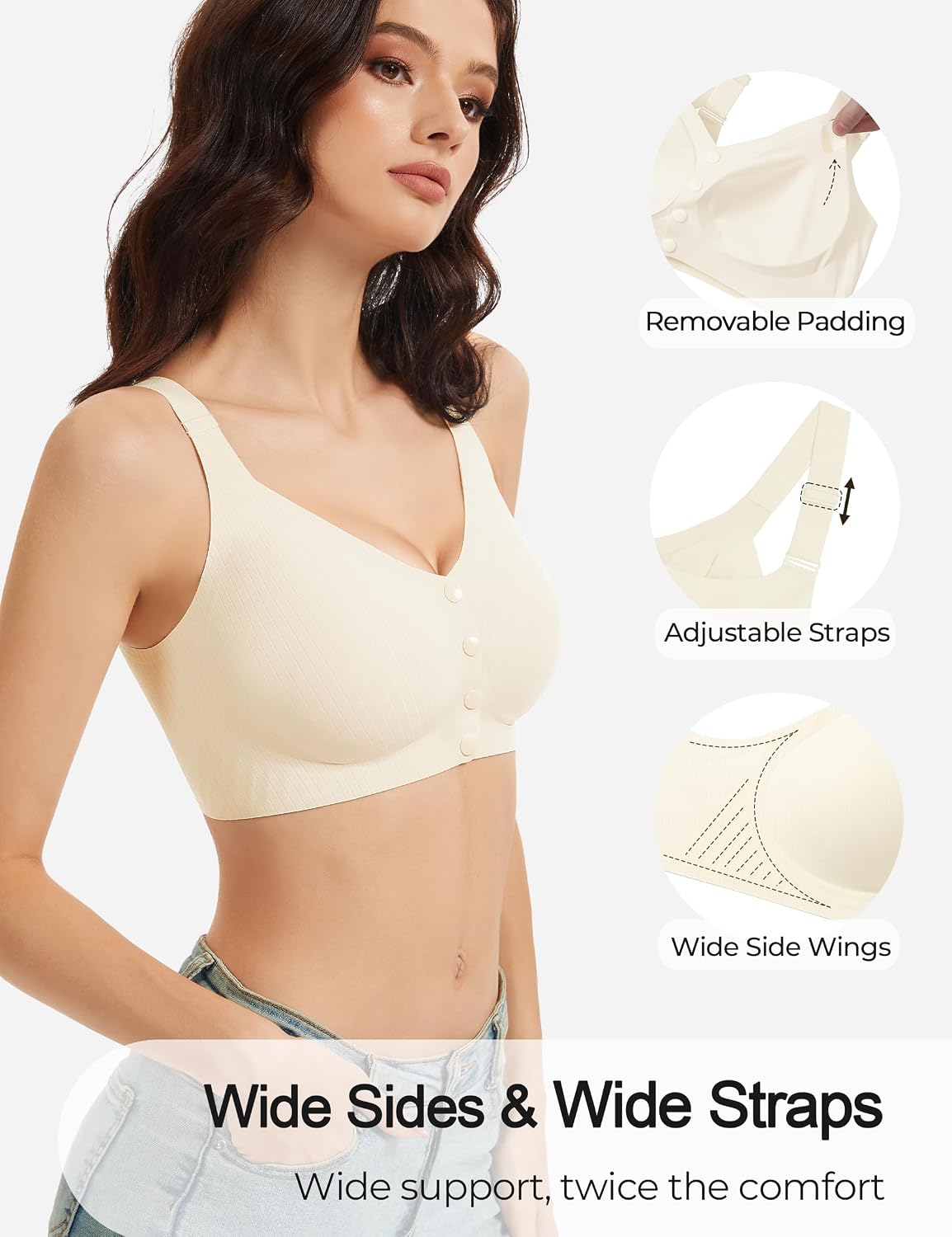 Gailife Front Closure Wireless Mastectomy Bra — image 5