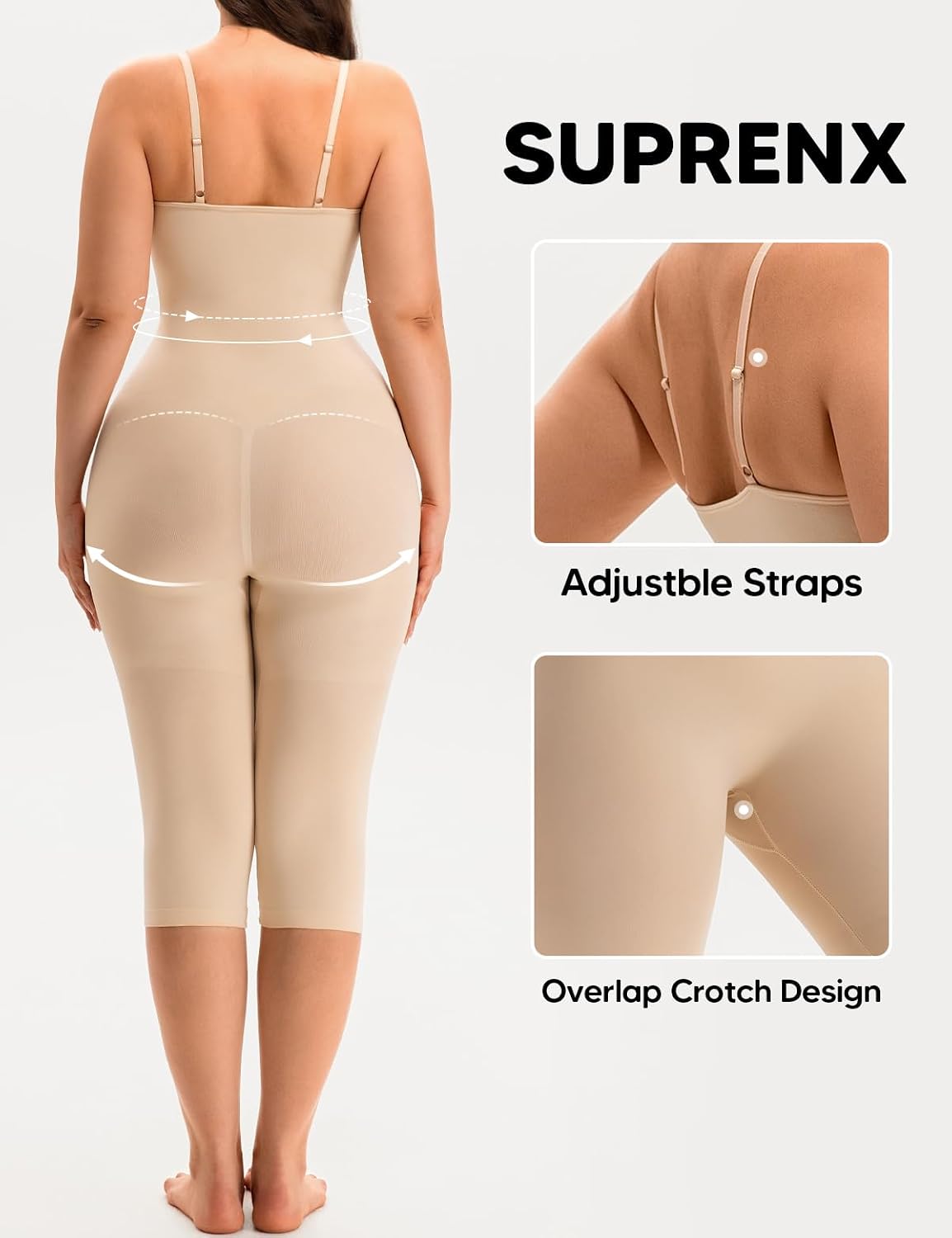 Suprenx Seamless Tummy Control Shapewear Bodysuit — image 2