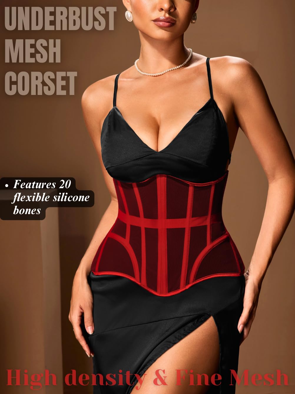 ChiaoLezhee Sheer Mesh Underbust Corset — image 2