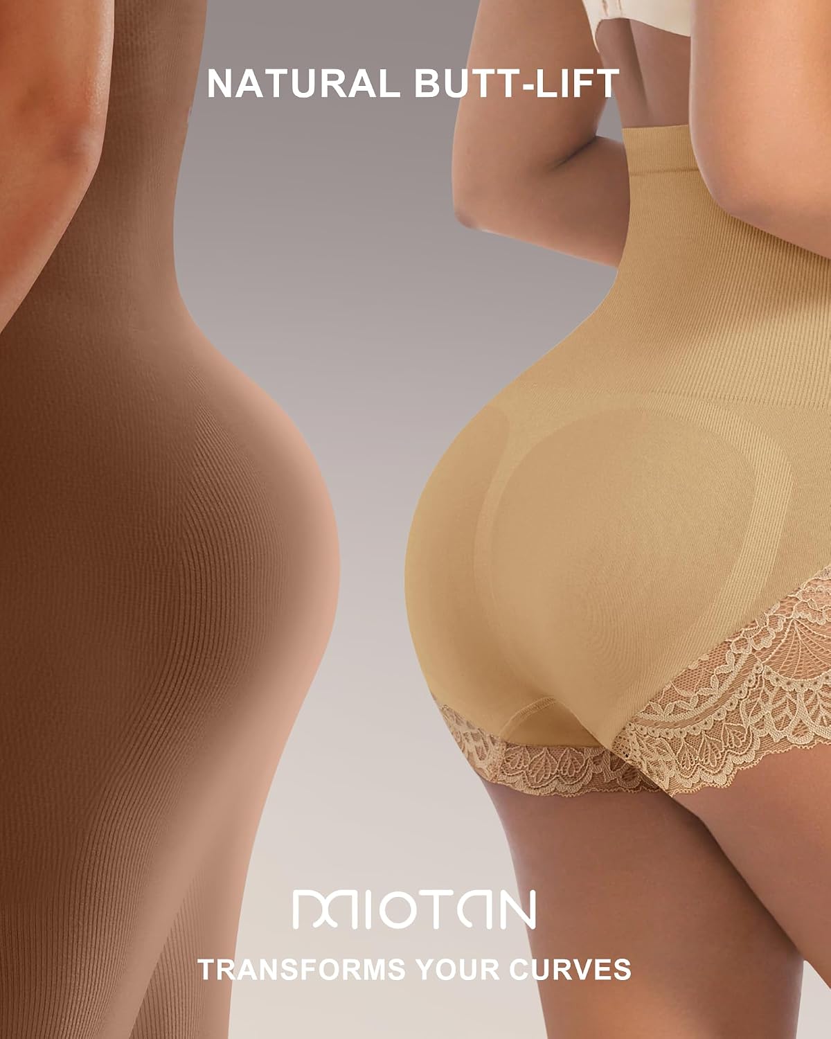 MIOTAN Women's High Waisted Lace Briefs 4 Pack — image 6