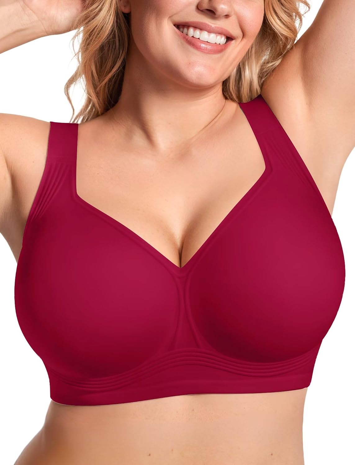 Vertvie Women's No Underwire Jelly Minimizer Bra — image 10