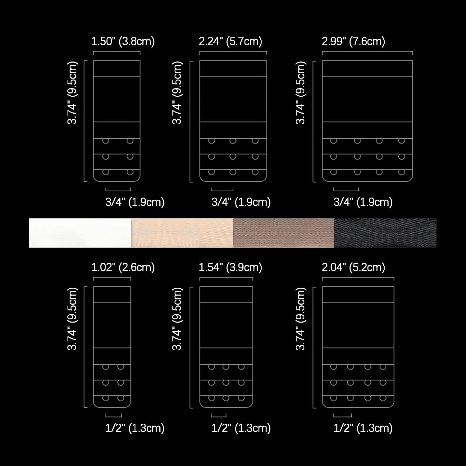 YamiDaybe Adjustable Bra Extender Straps for Women — image 3