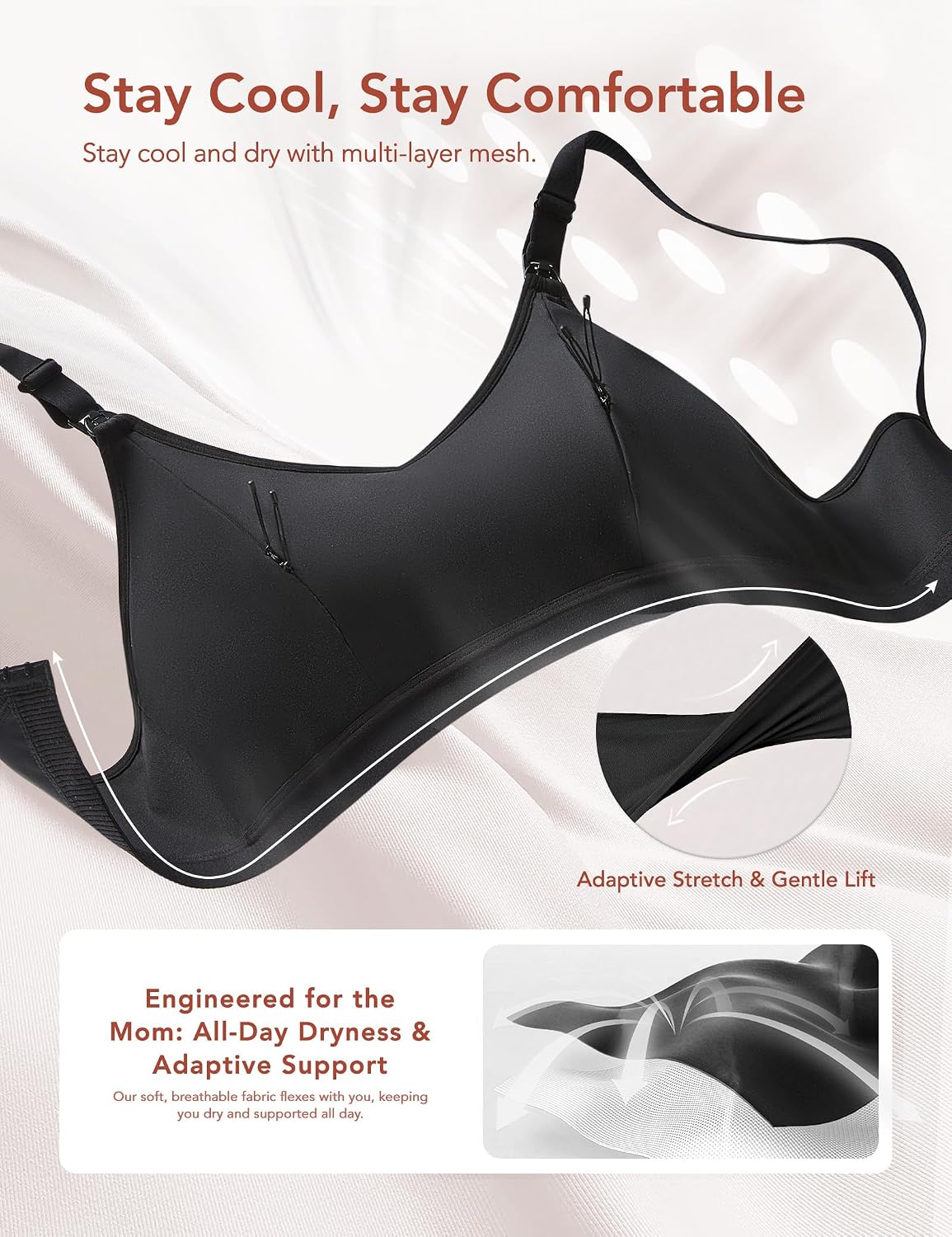 HOFISH ZipPum Hands-Free Pumping Nursing Bra — image 5