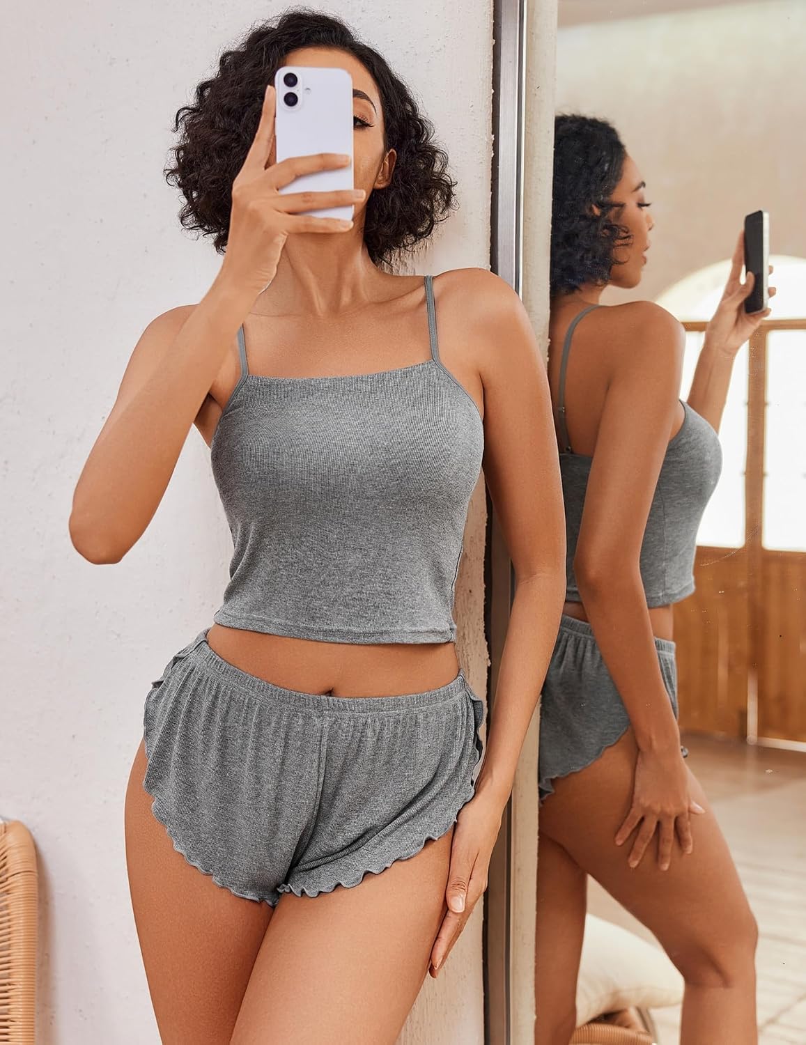 Avidlove Ribbed Cami Pajama Set — image 5