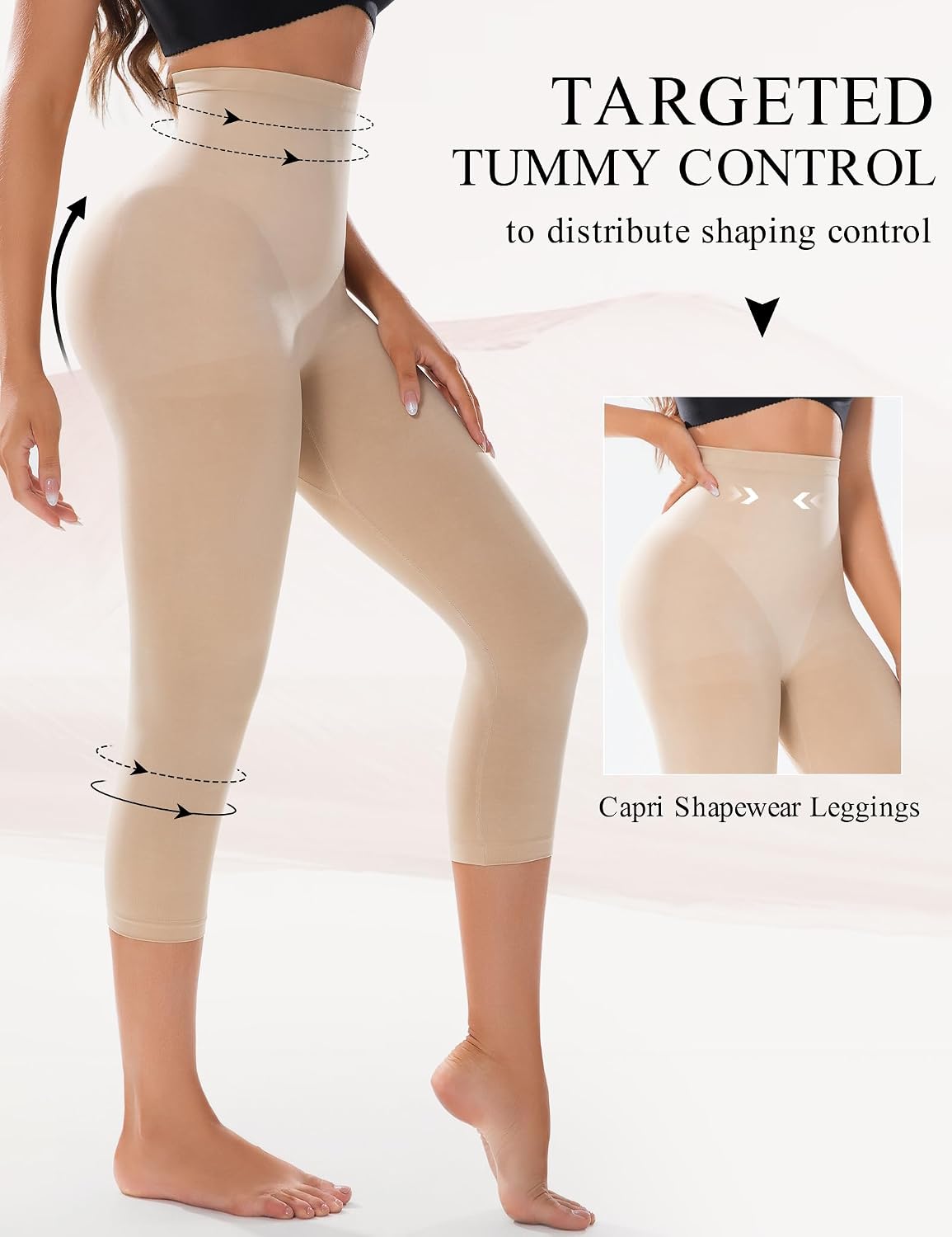 Suprenx High Waist Capri Shapewear Leggings — image 2