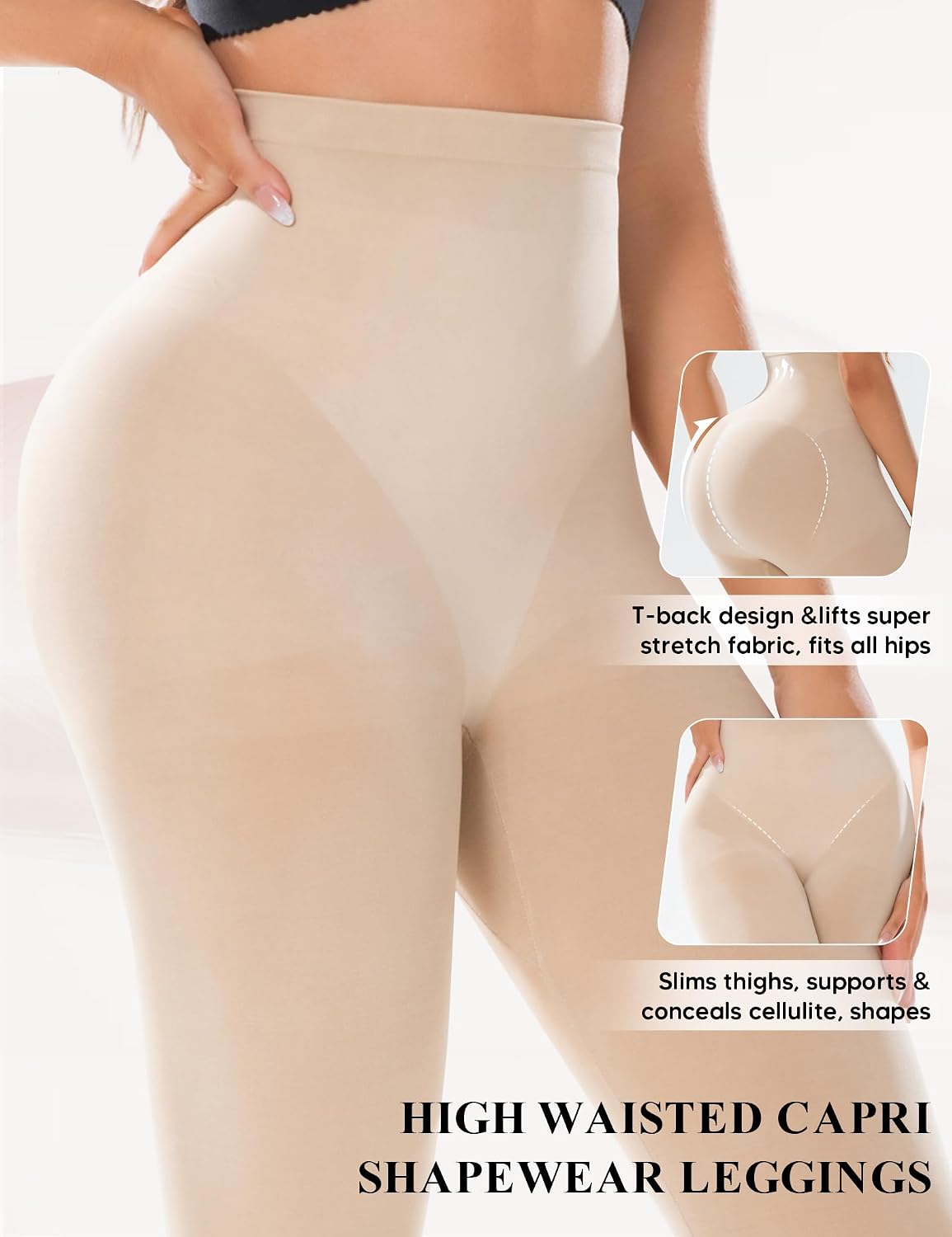 Suprenx High Waist Capri Shapewear Leggings — image 3
