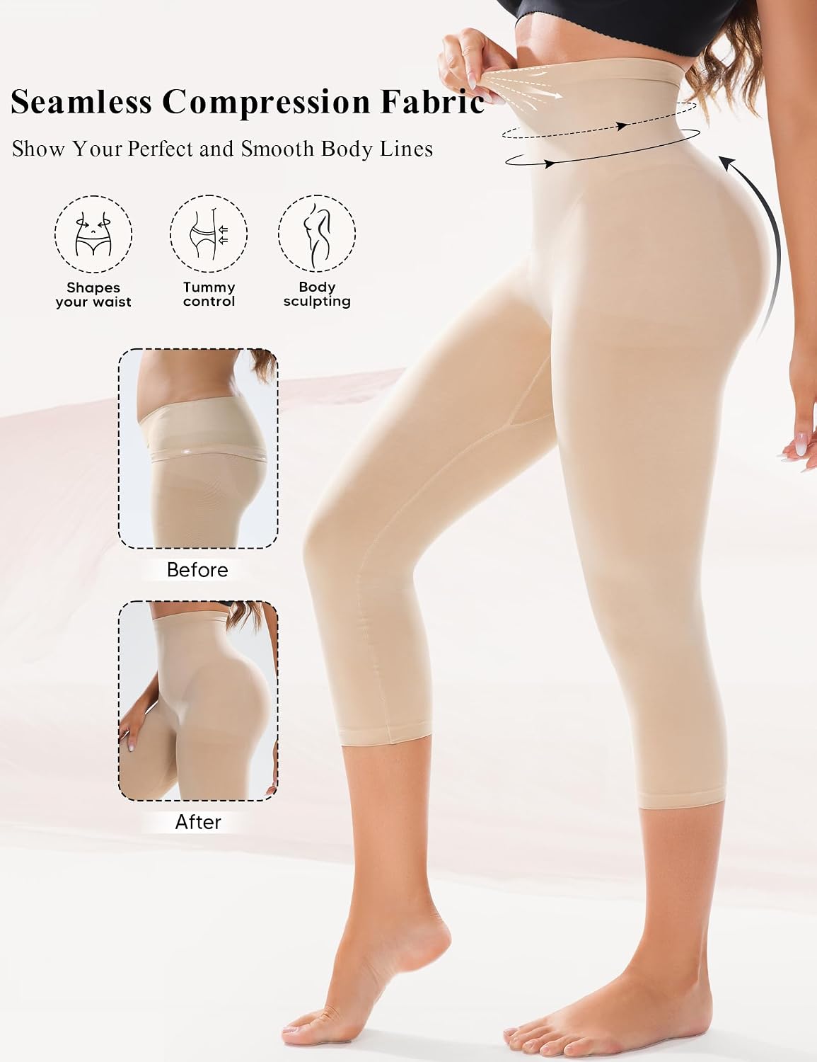 Suprenx High Waist Capri Shapewear Leggings — image 5