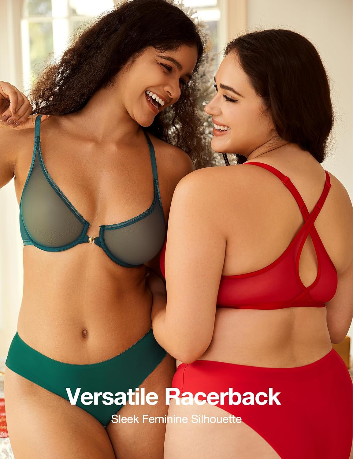 Deyllo Front Closure Sheer Underwire Bra — image 5