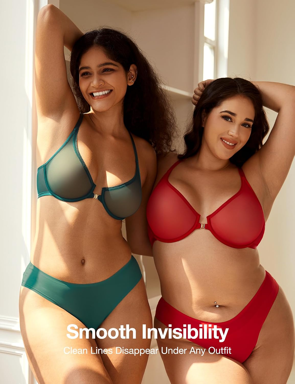 Deyllo Front Closure Sheer Underwire Bra — image 6