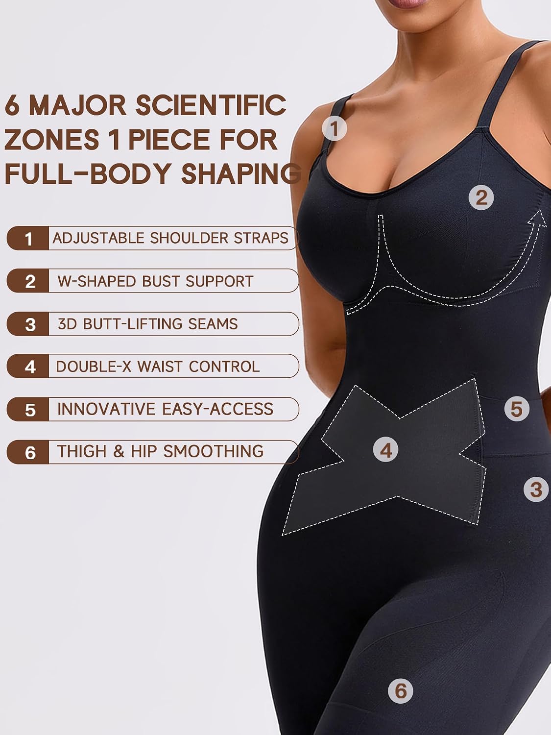 Tupirel Seamless Butt Lifter Shapewear Bodysuit — image 9