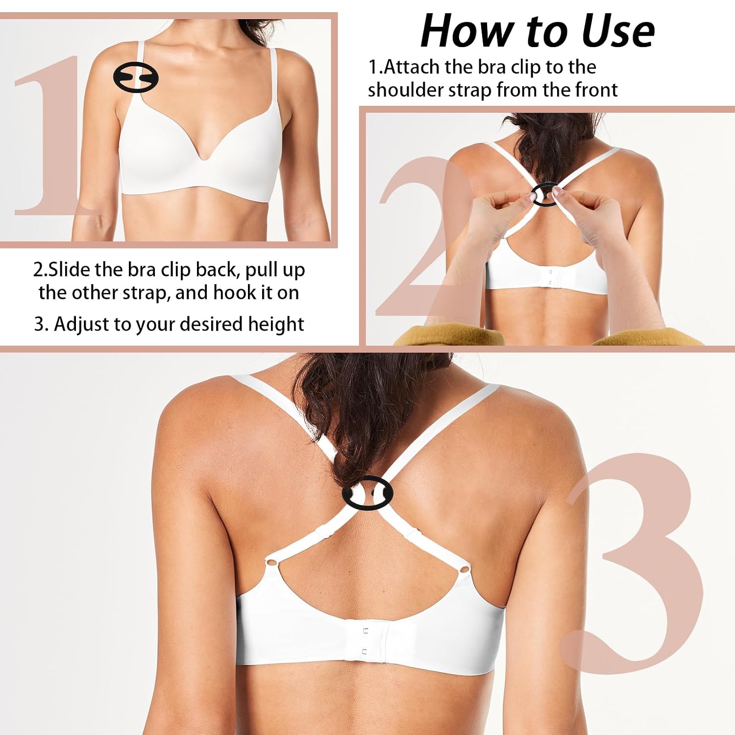 Okxiri Bra Strap Clips for Slipping Straps — image 4