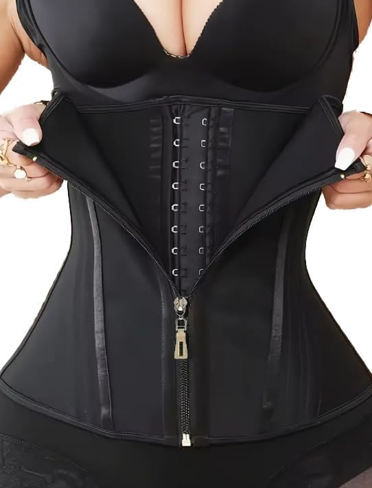 MAGICFAJAOS Waist Trainer Corset with Zipper