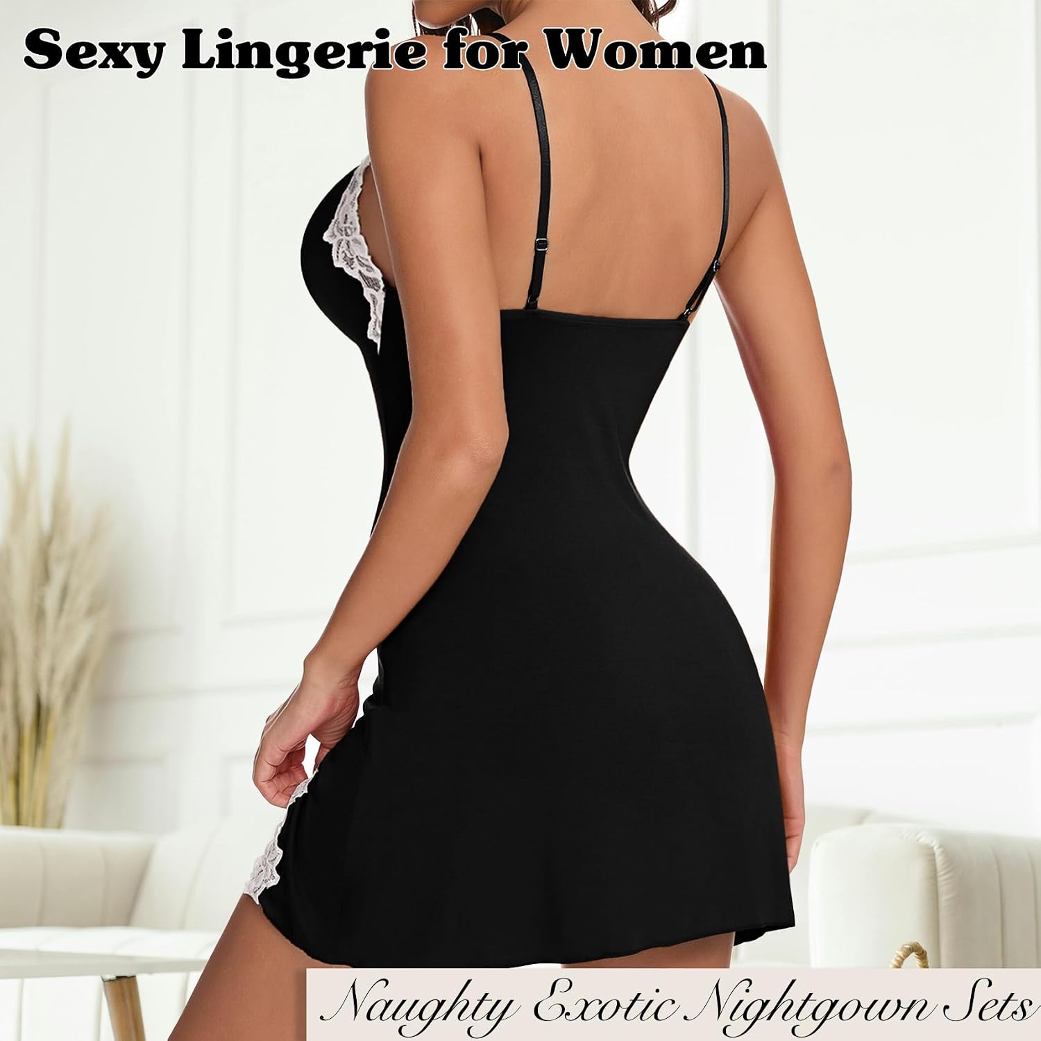 Famstar Lace Babydoll Chemise for Women — image 2