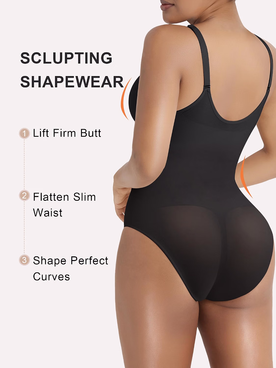 SHAPERX Seamless Zip-Up Tummy Control Bodysuit — image 2