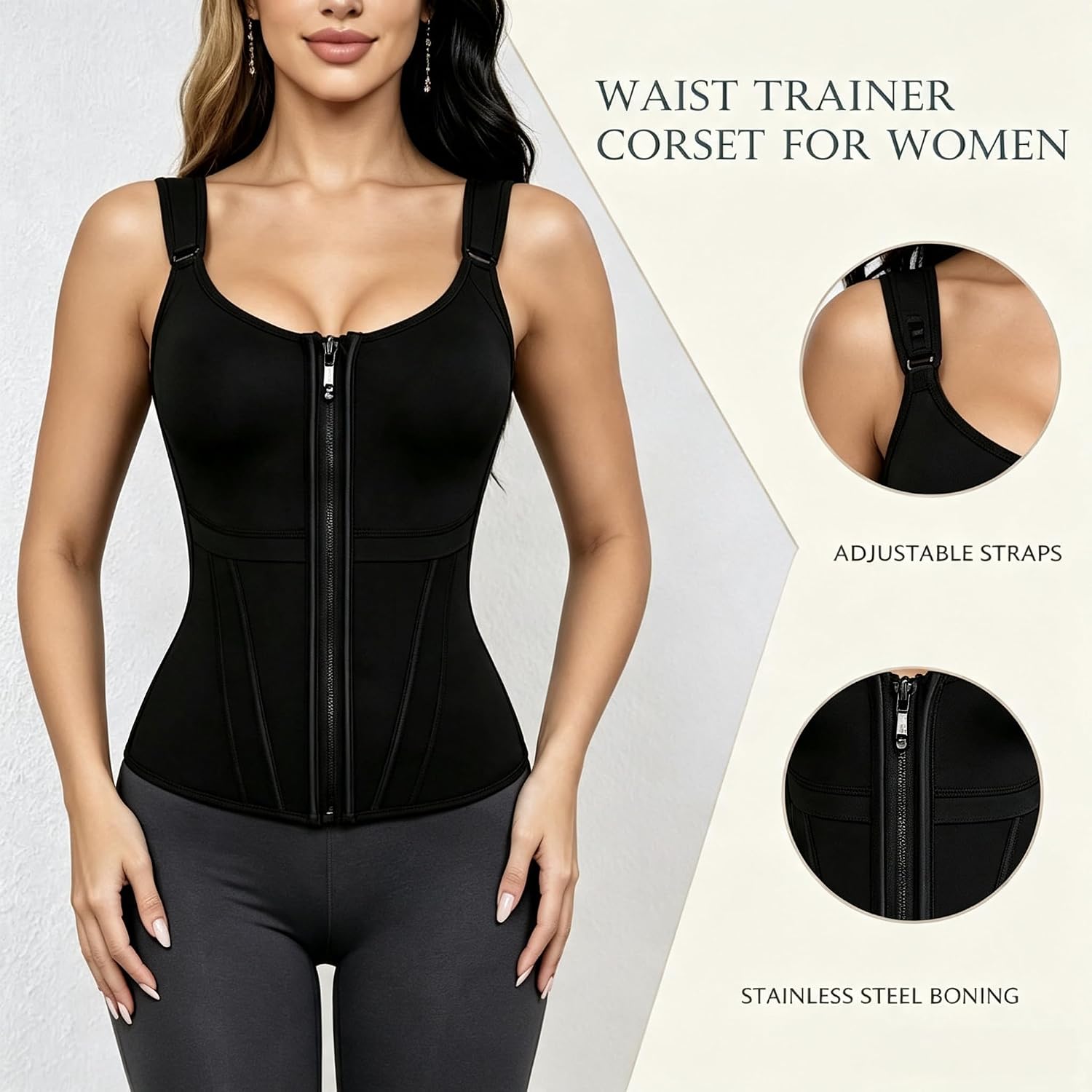 Shapmama Waist Trainer Corset Vest for Women — image 4