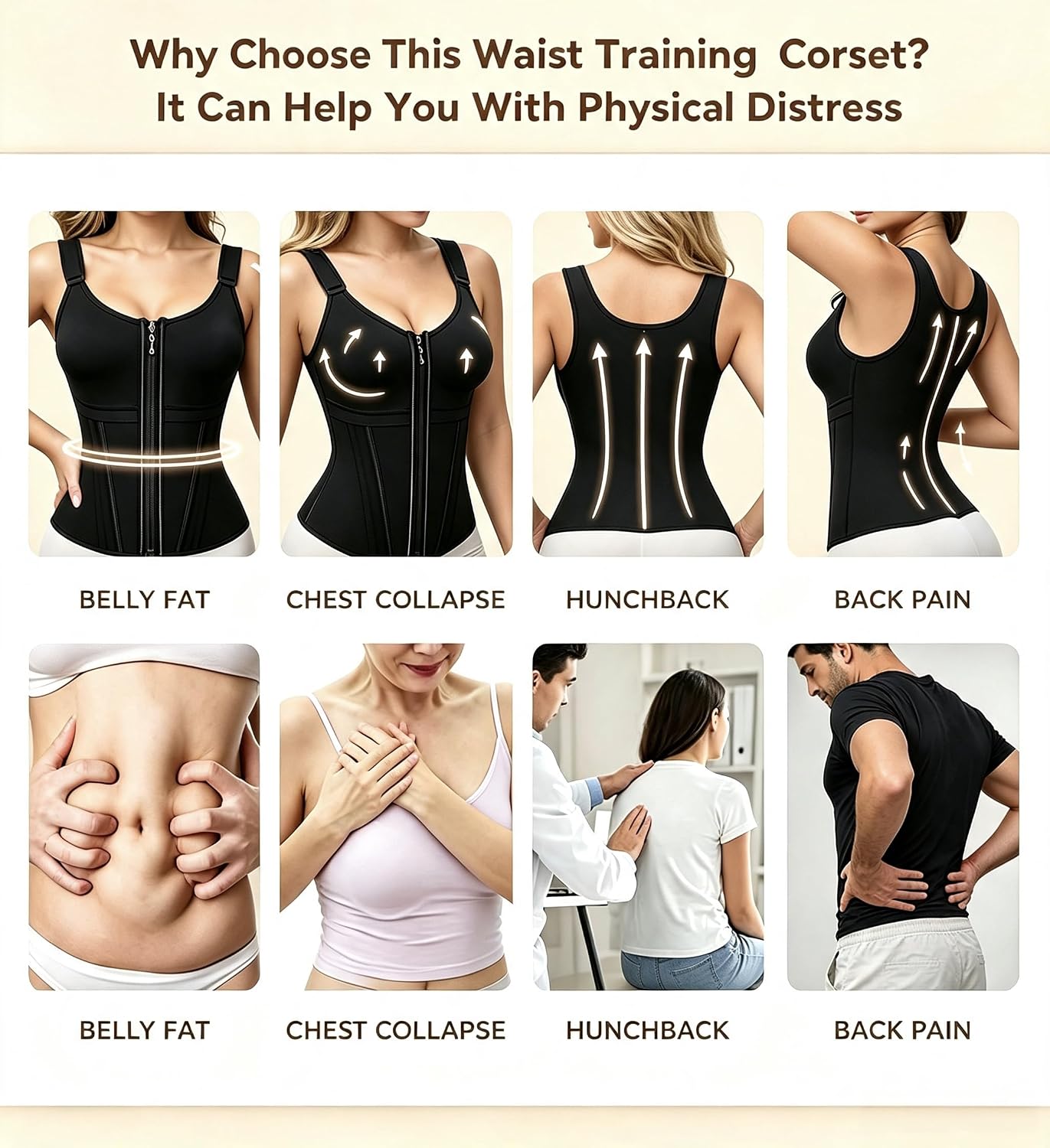 Shapmama Waist Trainer Corset Vest for Women — image 5