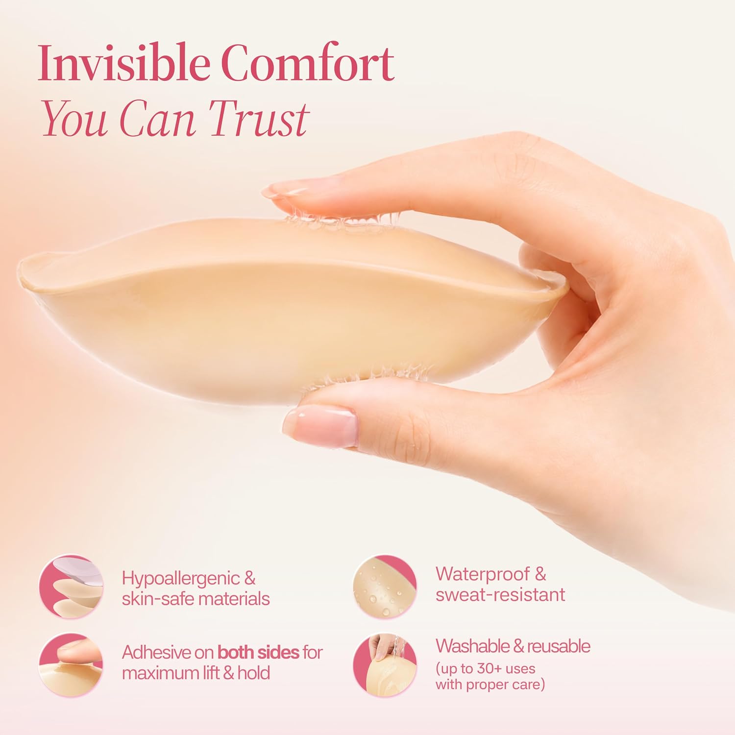 Muse Saga Push Up Sticky Bra Inserts — image 2