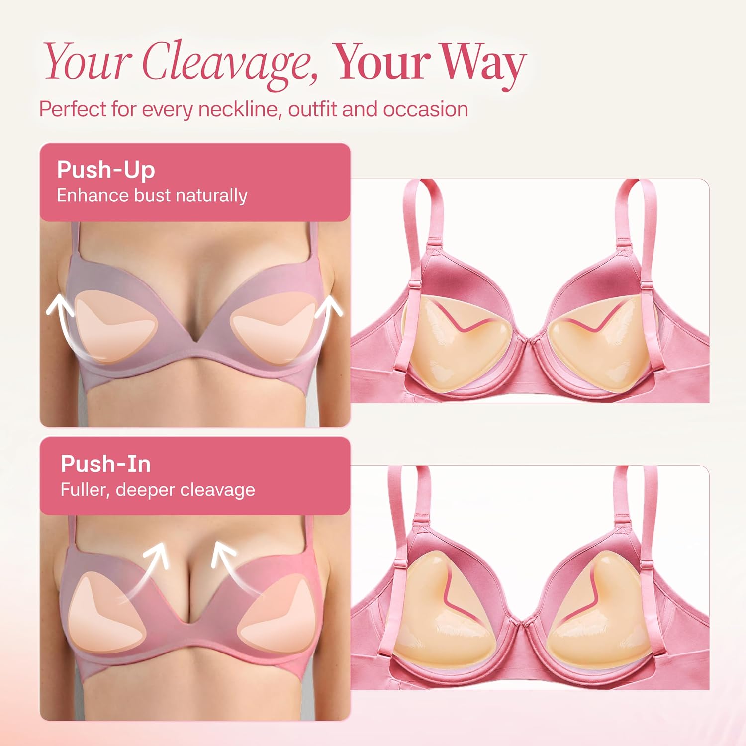 Muse Saga Push Up Sticky Bra Inserts — image 4