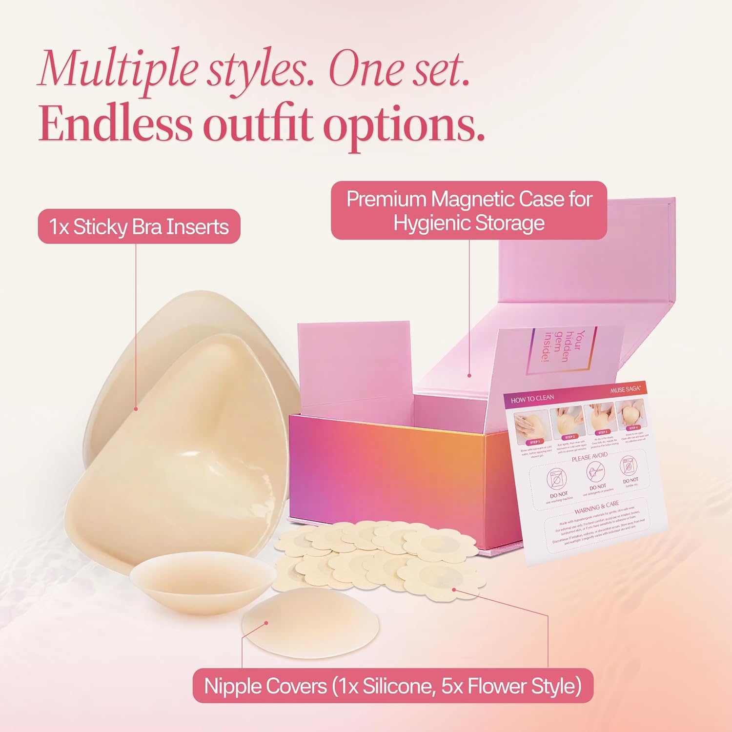 Muse Saga Push Up Sticky Bra Inserts — image 7