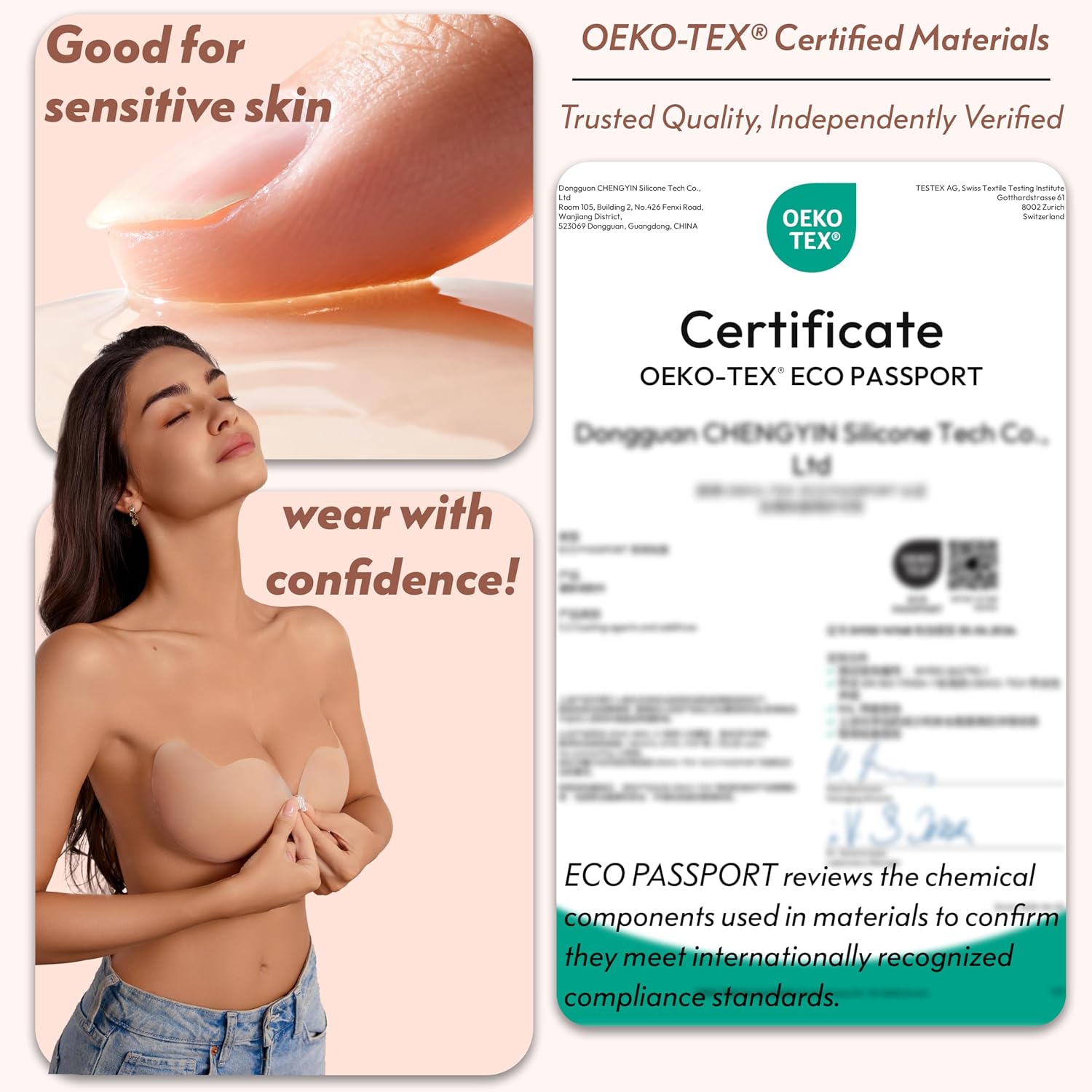 Rosefly Silicone Sticky Push Up Bra for Women — image 5