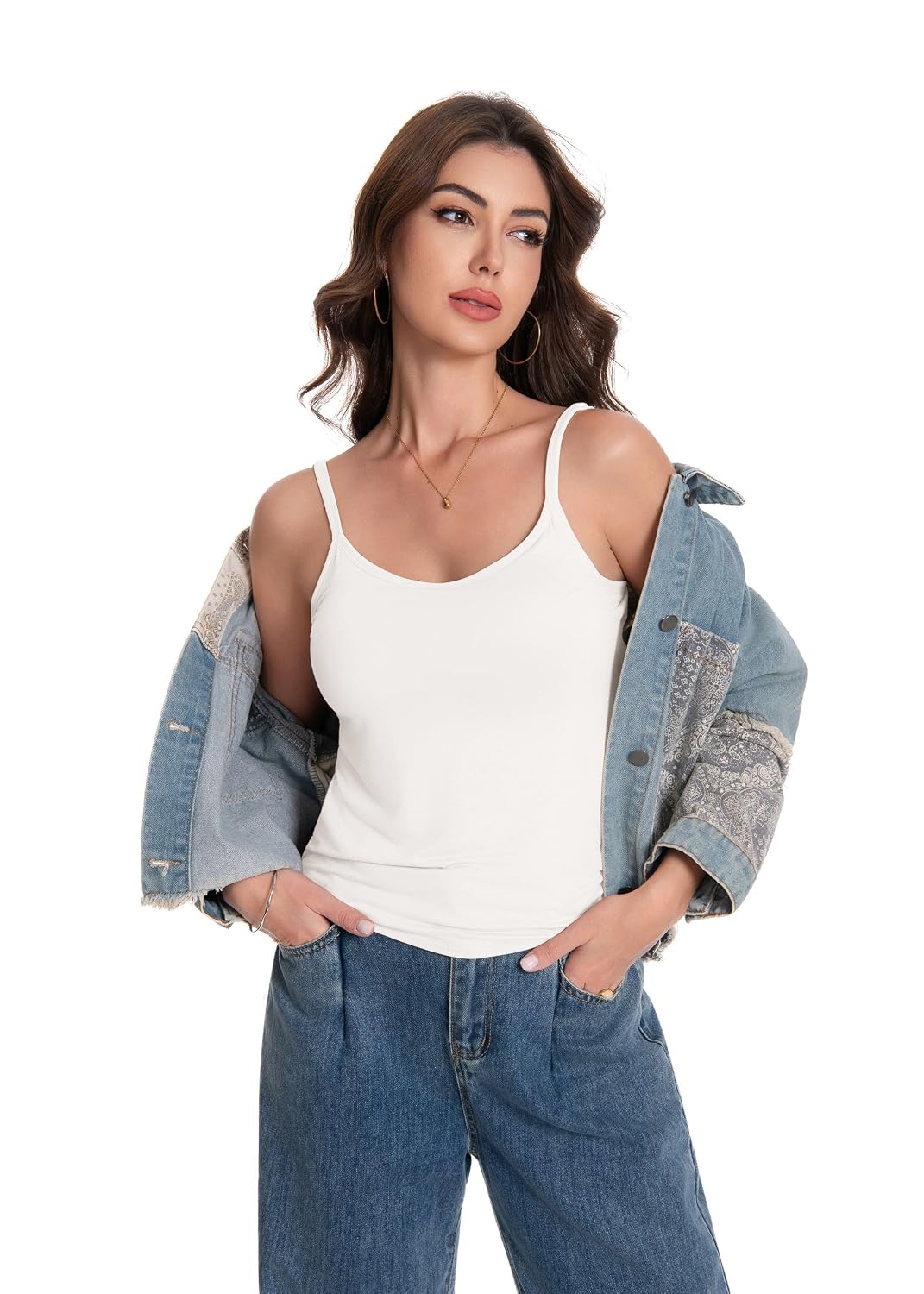 LuneNuelle Women's Padded Camisole Tank Top — image 5