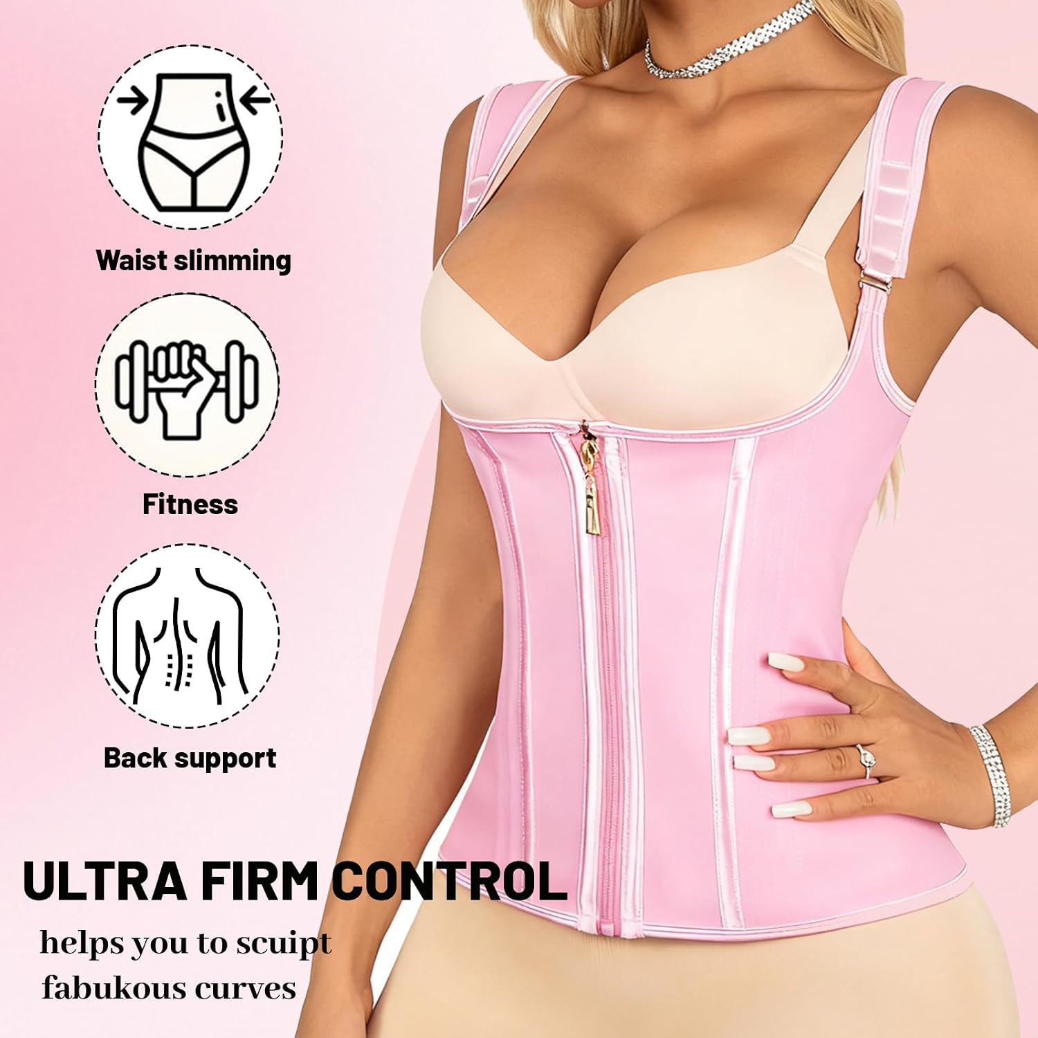 MITUNSS Adjustable Waist Trainer Cincher for Women — image 2