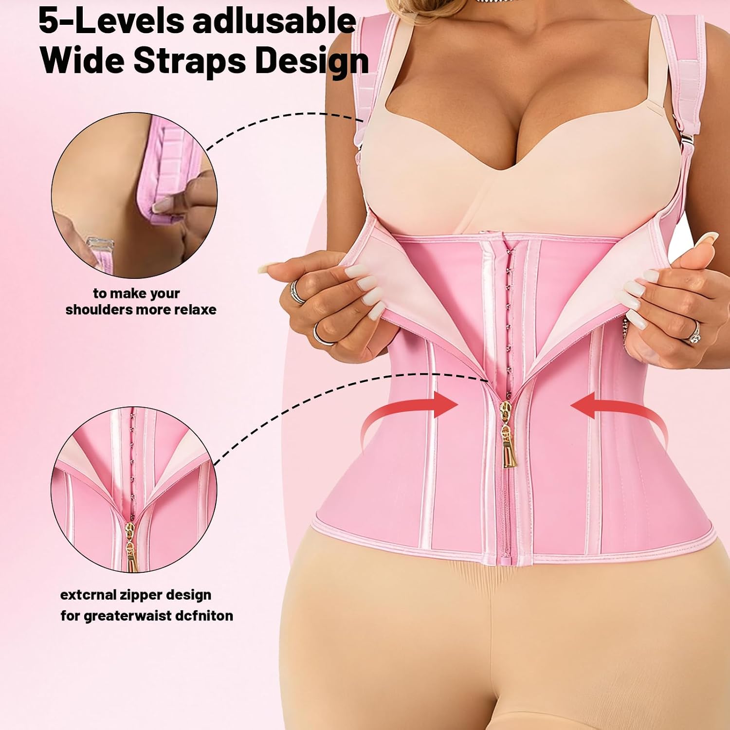 MITUNSS Adjustable Waist Trainer Cincher for Women — image 4