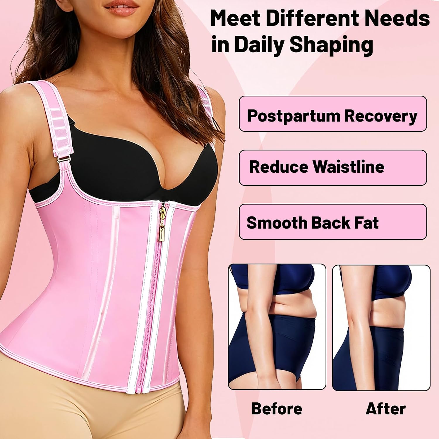 MITUNSS Adjustable Waist Trainer Cincher for Women — image 5