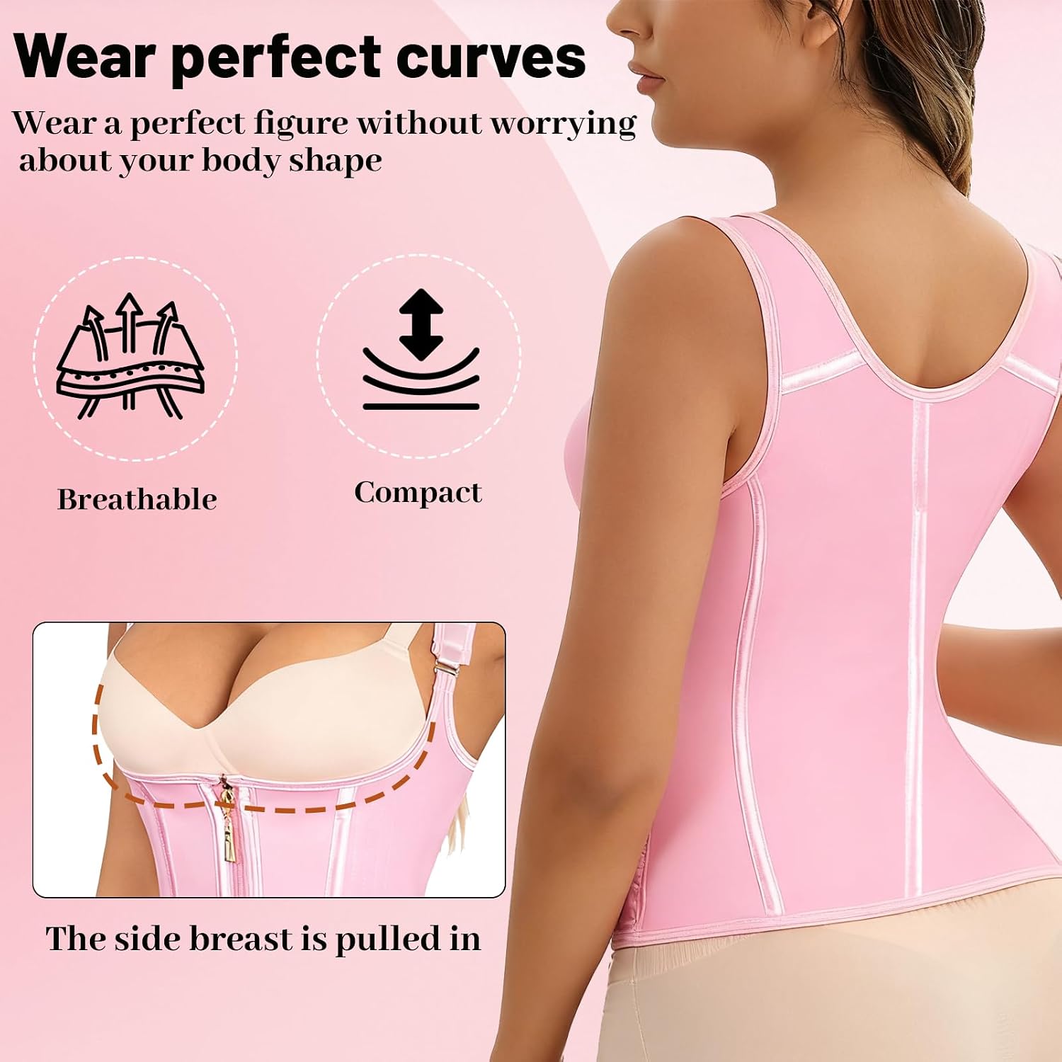 MITUNSS Adjustable Waist Trainer Cincher for Women — image 6