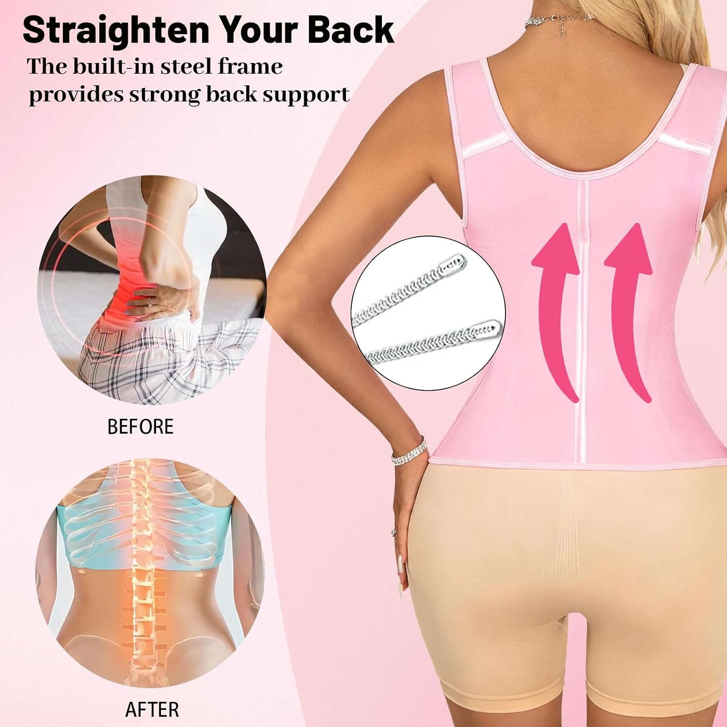 MITUNSS Adjustable Waist Trainer Cincher for Women — image 7