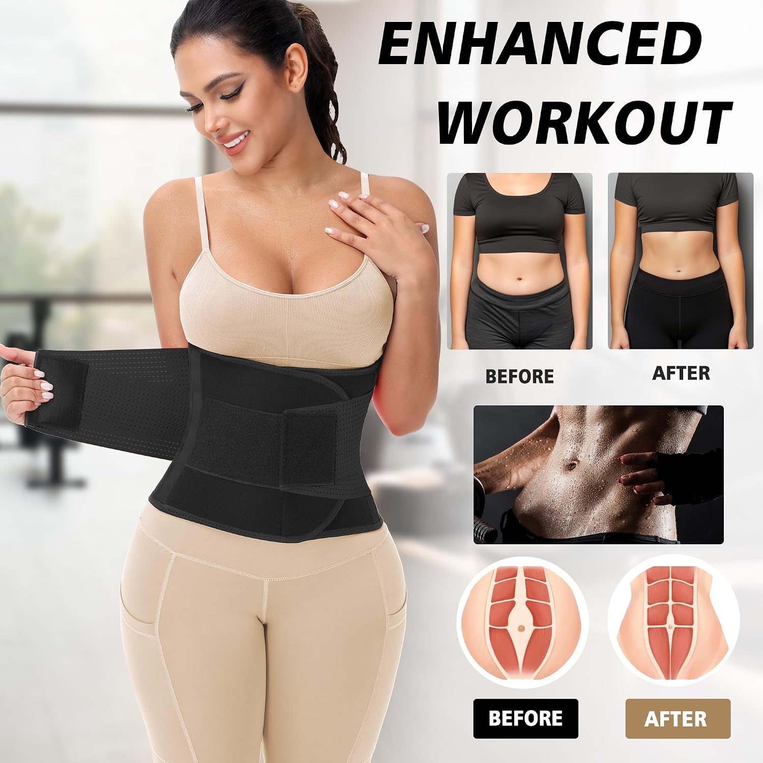 VITOMOR Waist Trainer Belt for Women Men — image 4