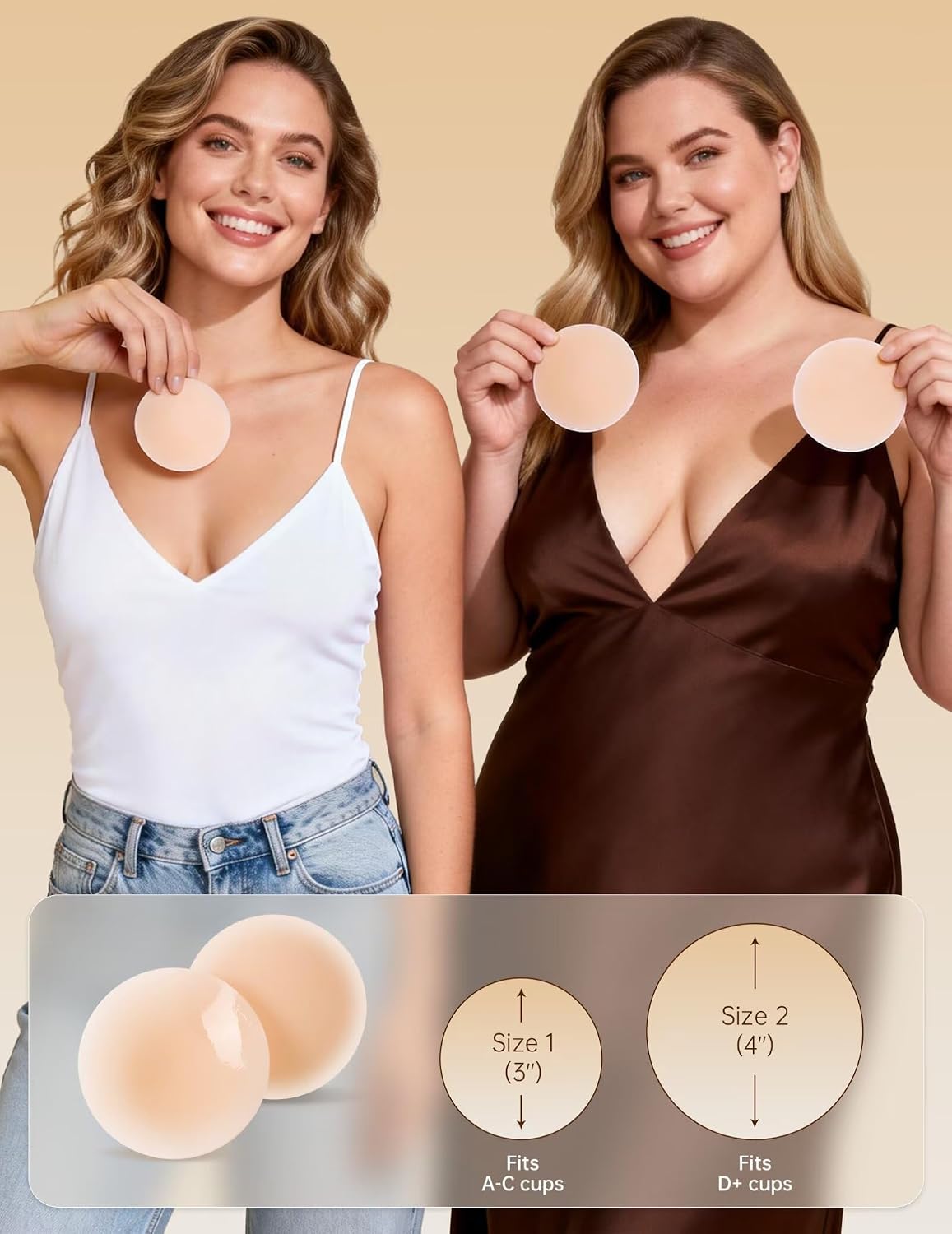 Vertvie Reusable Sticky Silicone Nipple Covers — image 2