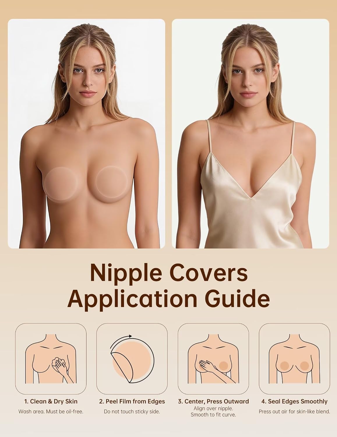 Vertvie Reusable Sticky Silicone Nipple Covers — image 4