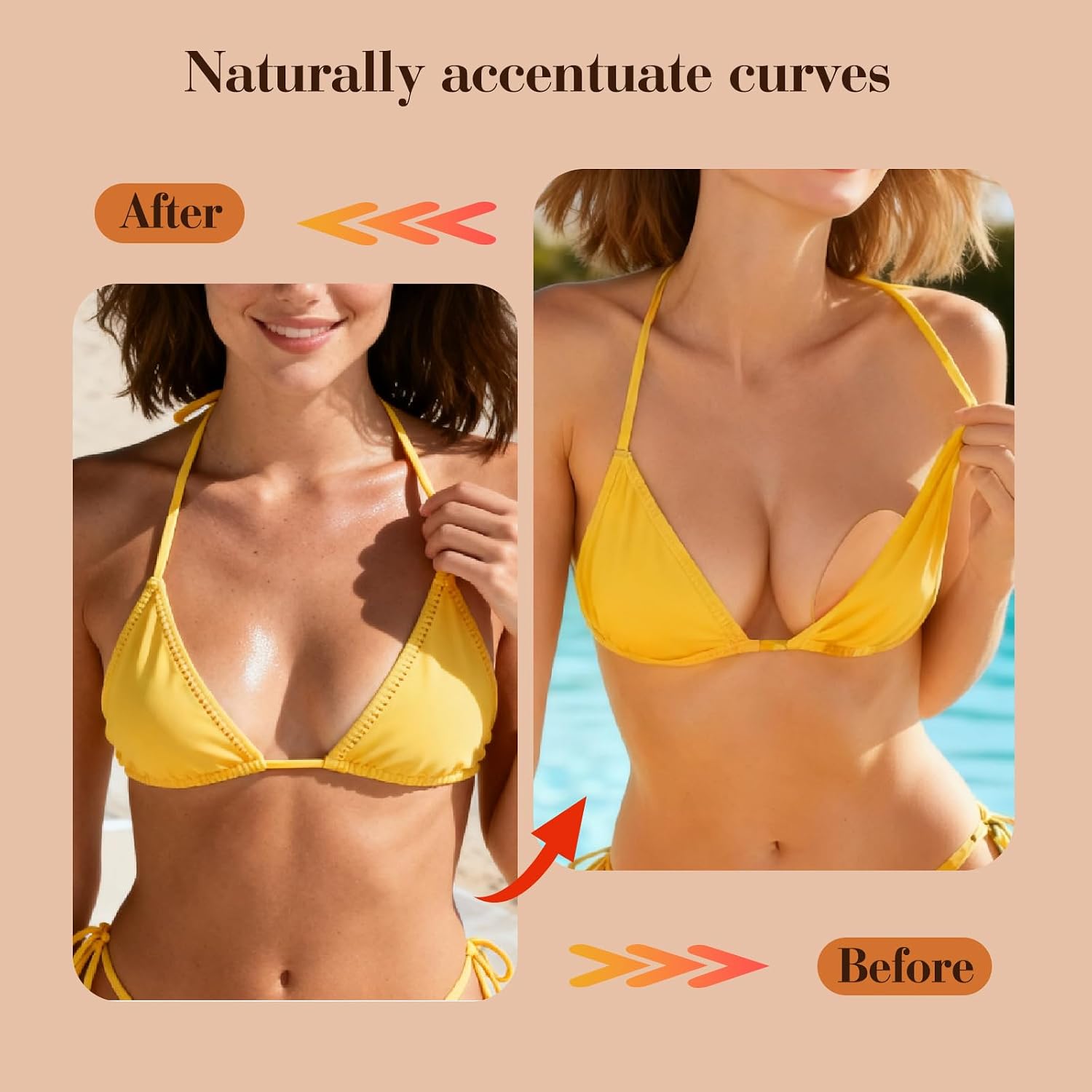Majurphy Natural Push Up Sticky Bra Inserts — image 5