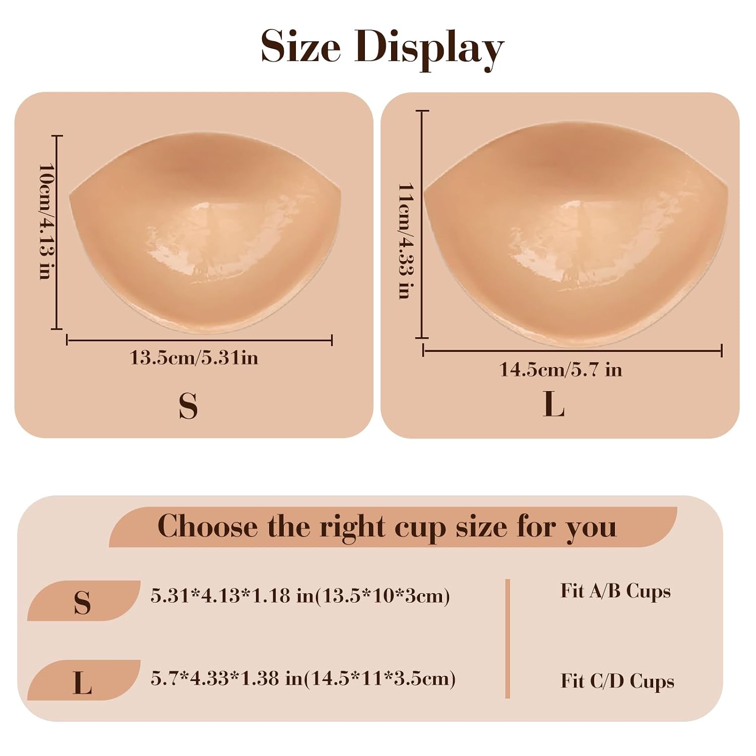 Majurphy Natural Push Up Sticky Bra Inserts — image 6
