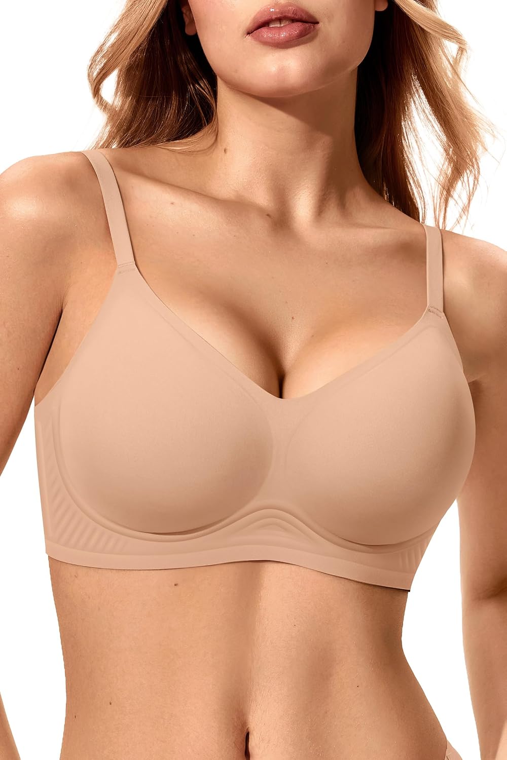 LetsJoli Women's Wireless Seamless Push Up Bra