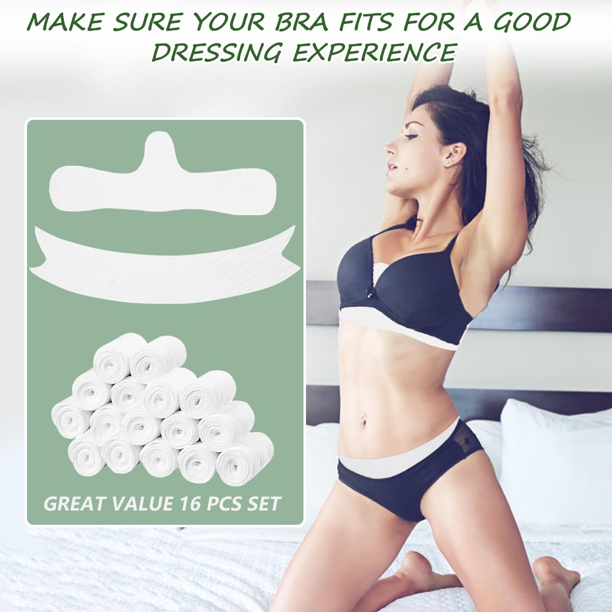 Nexstron 16-Pack Reusable Cotton Sweat Liners — image 5