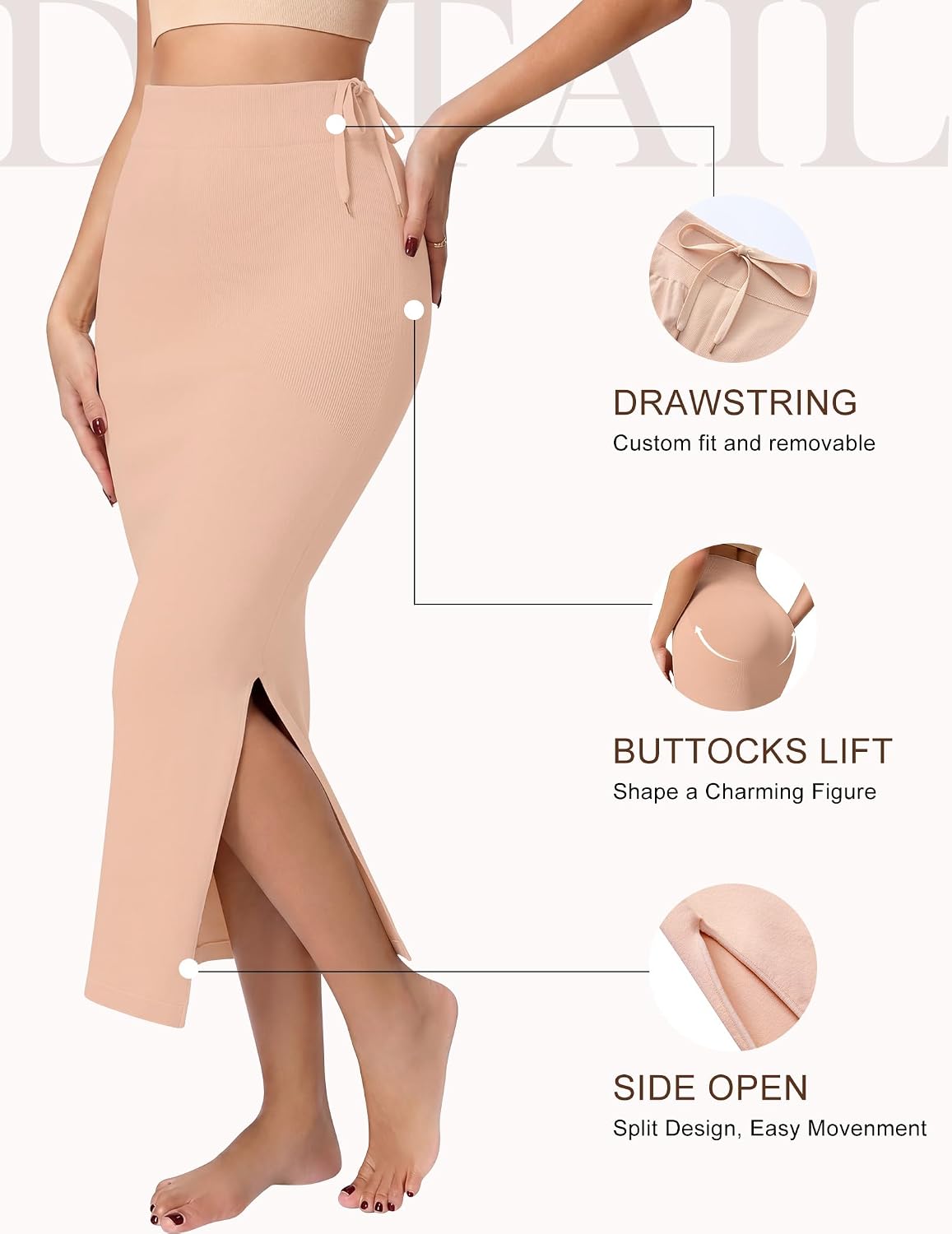 ANNZHIBRA High Waist Tummy Control Slip Skirt — image 6