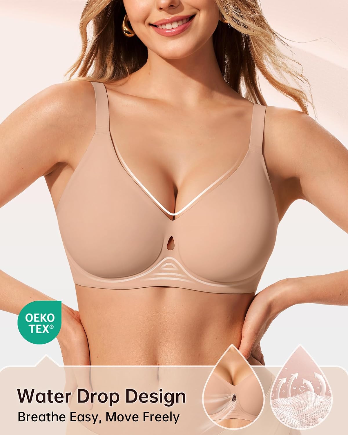 LetsJoli Women's Wireless Jelly Support Bra — image 2