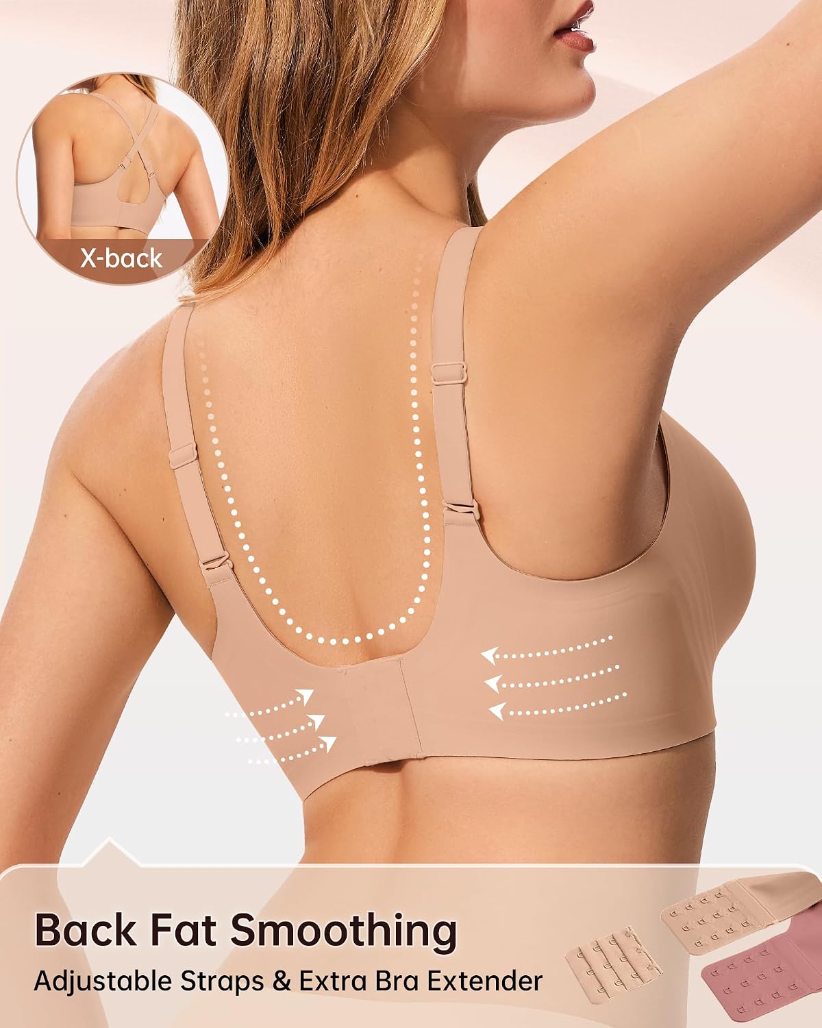 LetsJoli Women's Wireless Jelly Support Bra — image 4