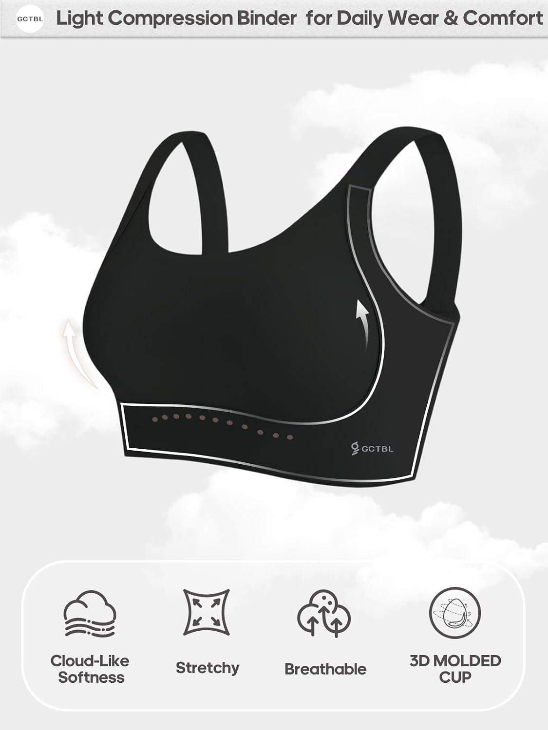 GCTBL Light Compression Chest Binder for Transgender FTM — image 6