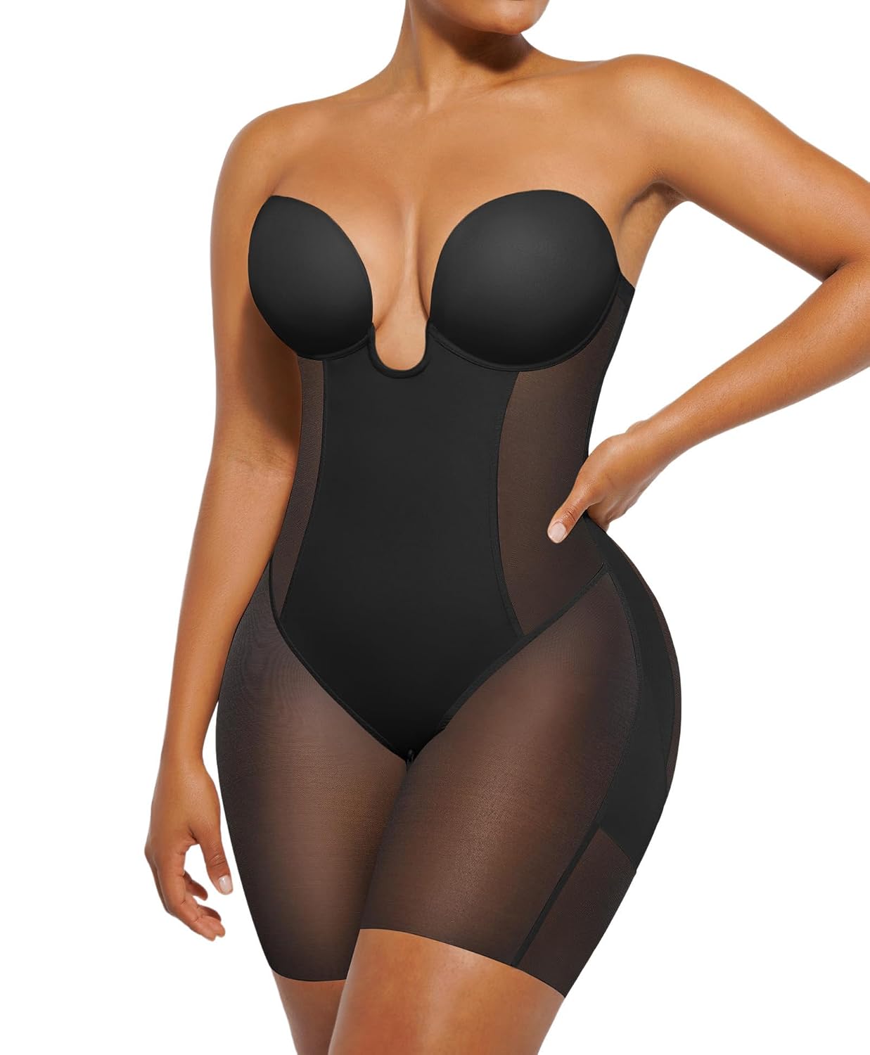SHAPELLX Strapless Tummy Control Shapewear Bodysuit — image 8
