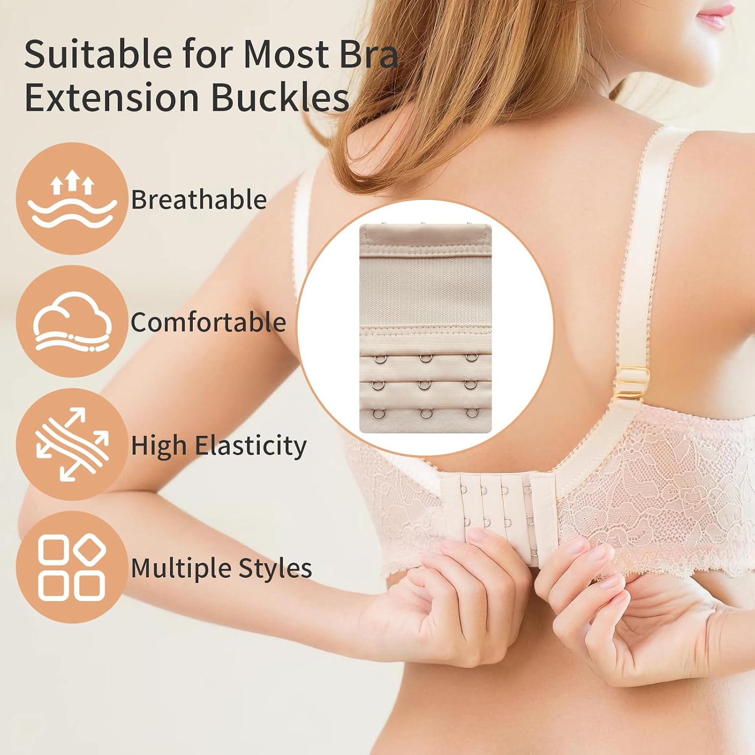 Volisau Bra Extender Set with Multiple Hooks — image 4