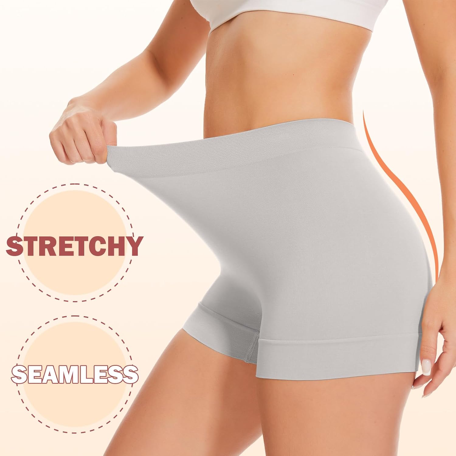 UUMIAER 3 Pack Anti Chafing Boyshort Shapewear Shorts — image 2
