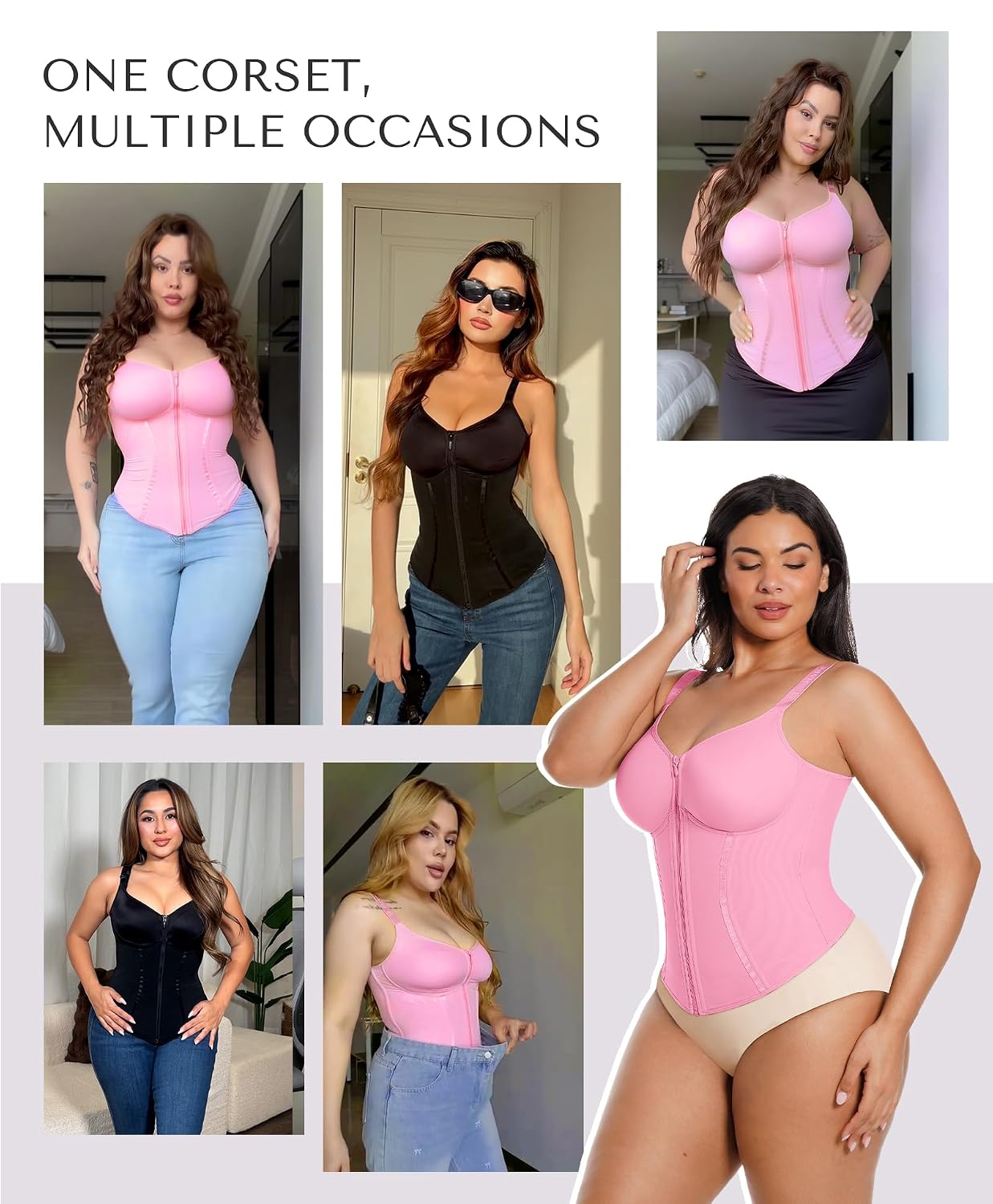 SHAPELLX Steel Boned Waist Trainer for Women — image 2