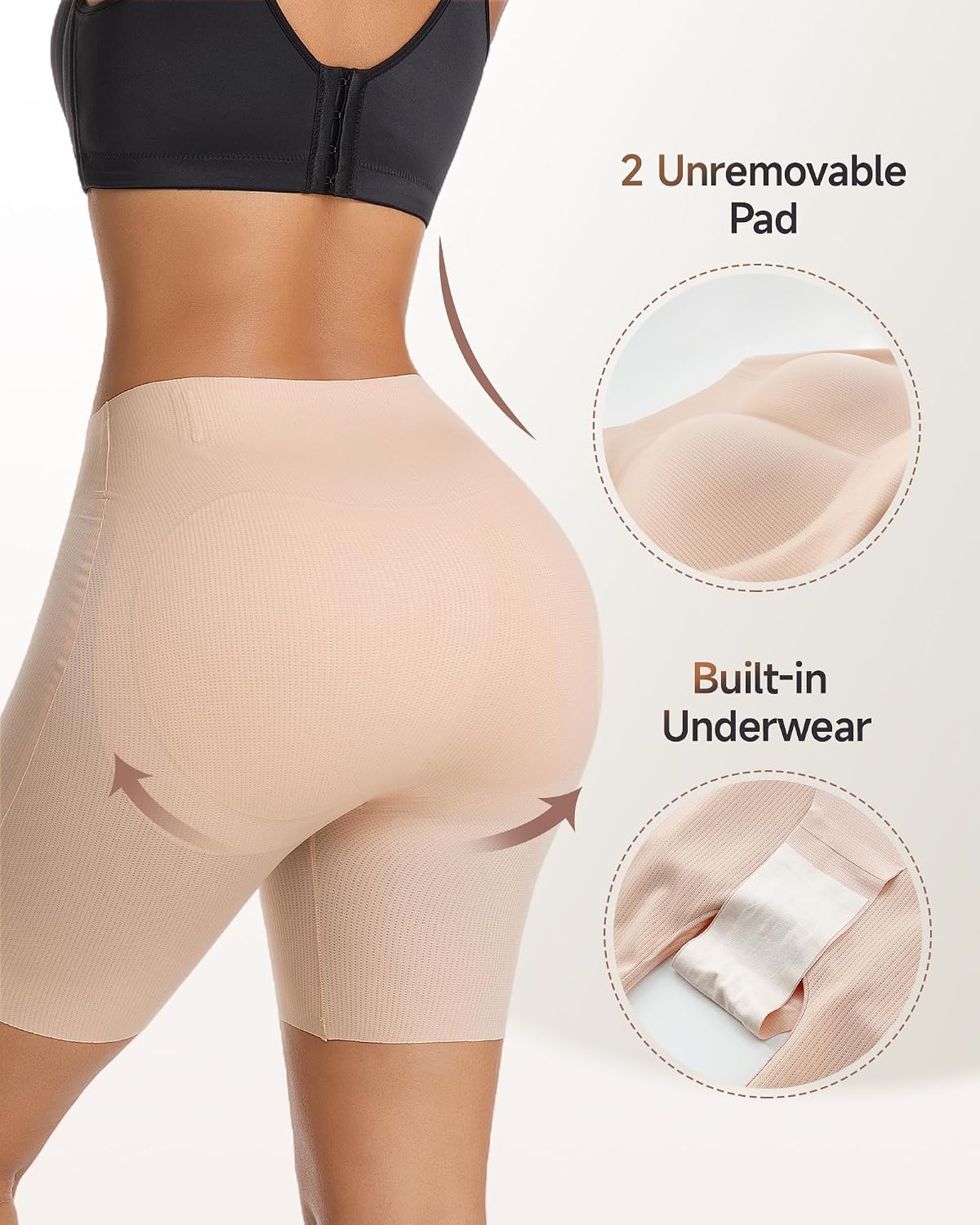 Aoeist Padded Butt Lifter Shapewear for Women — image 3