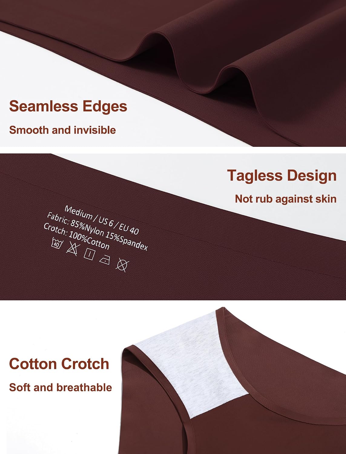 Seamless No Show Bikini Panties 6-Pack — image 6