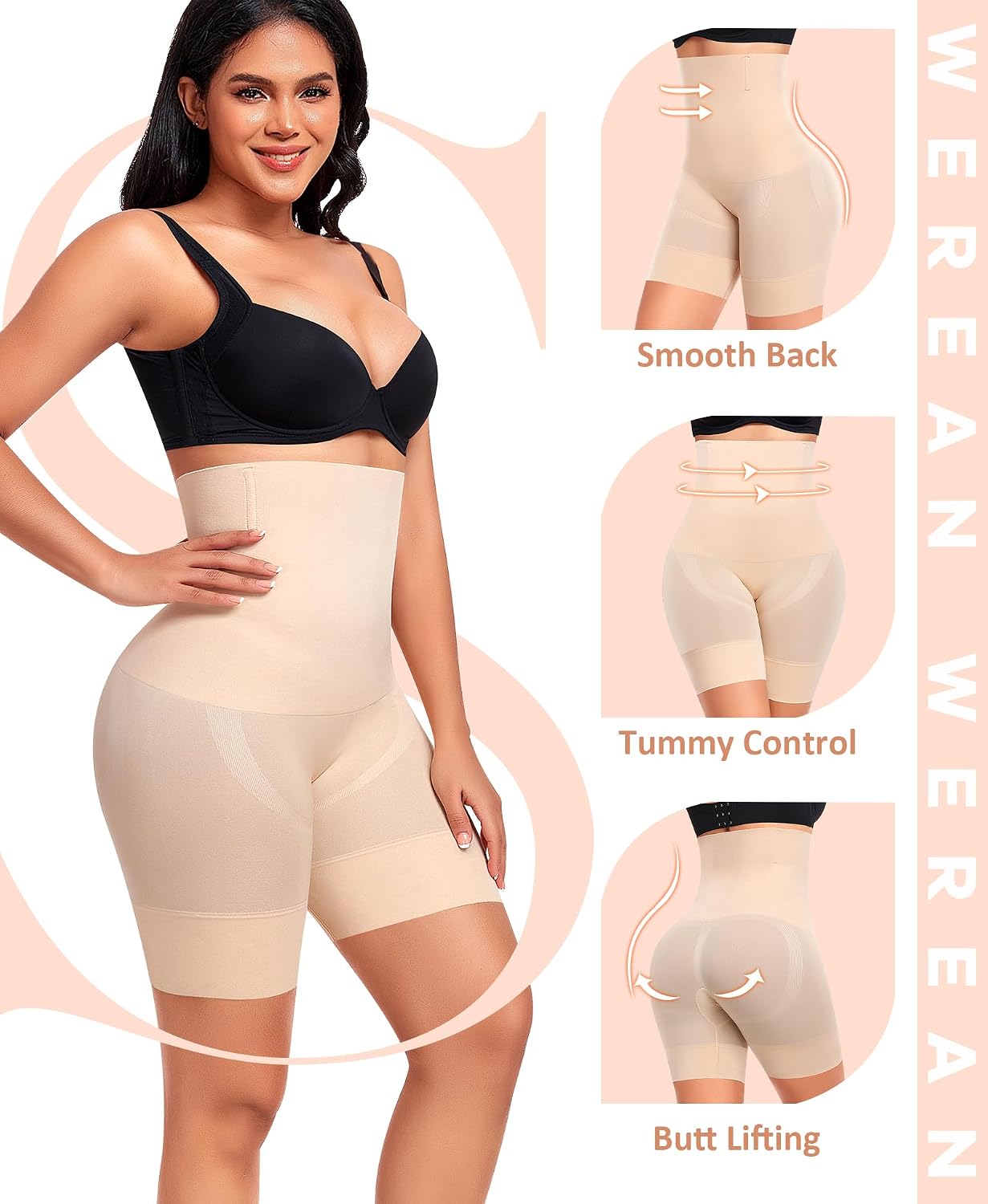 Werena High Waisted Tummy Control Shapewear Shorts — image 4