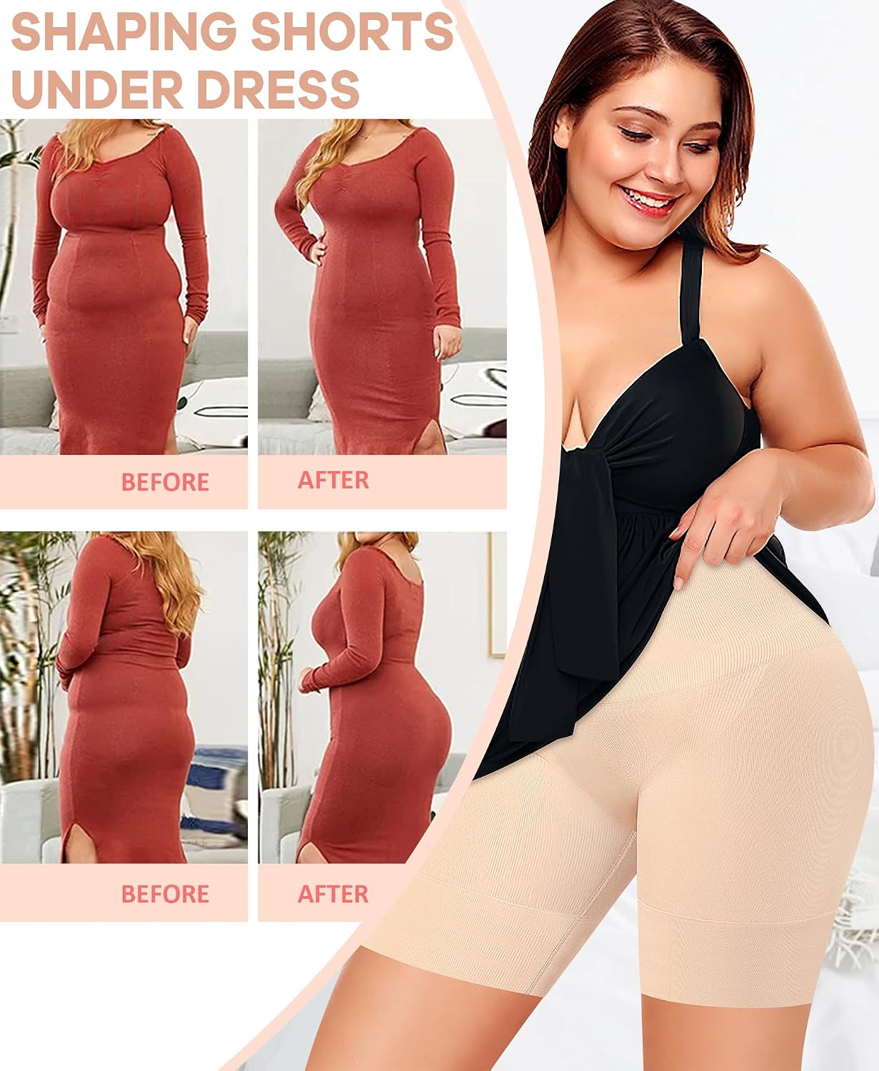 Werena High Waisted Tummy Control Shapewear Shorts — image 6