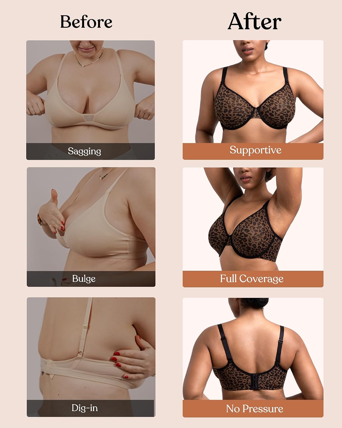 HSIA Minimizer Bra Full Coverage Unlined Underwire — image 5
